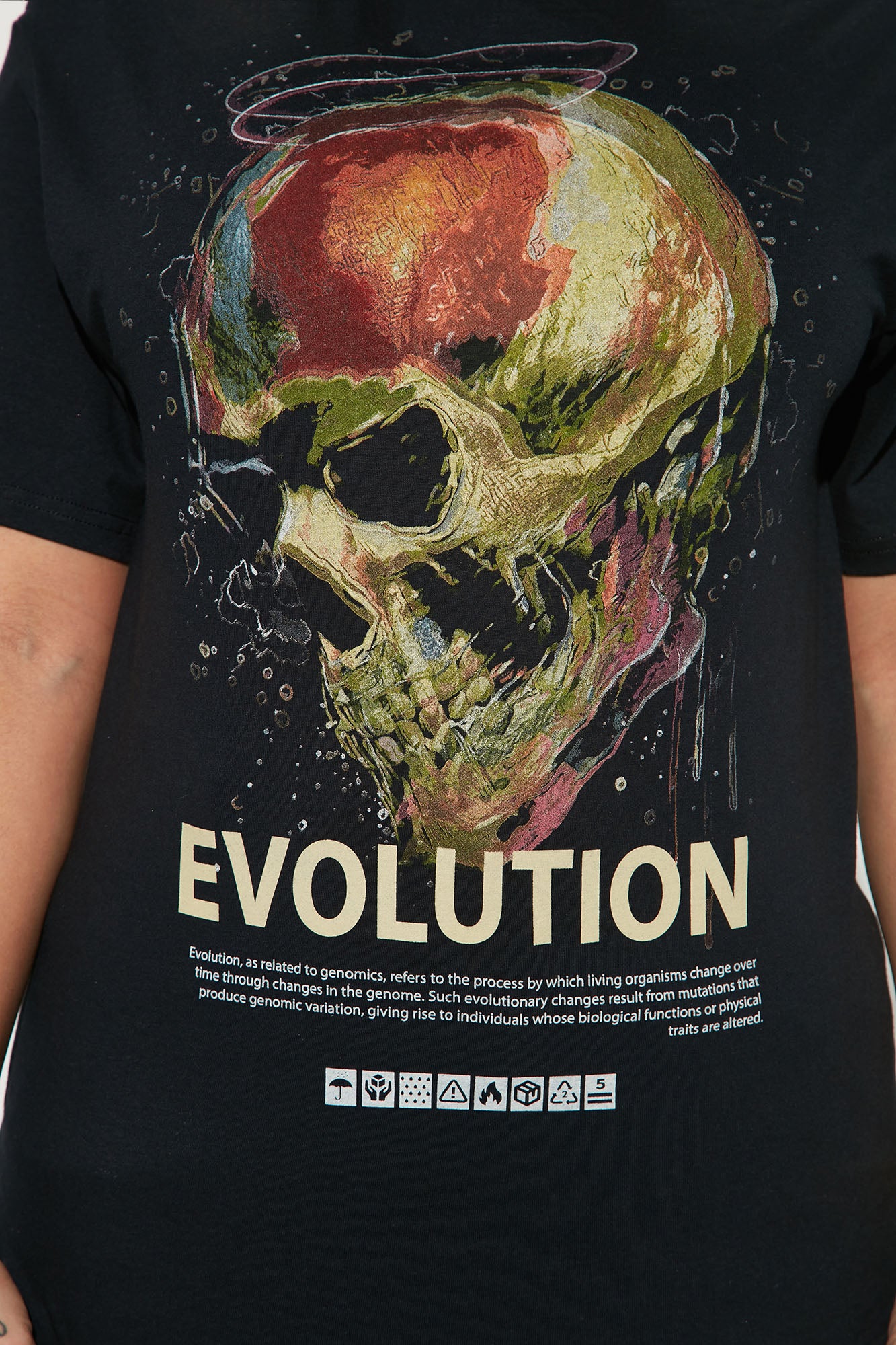 Evolution Graphic T-Shirt - Black - Image 3
