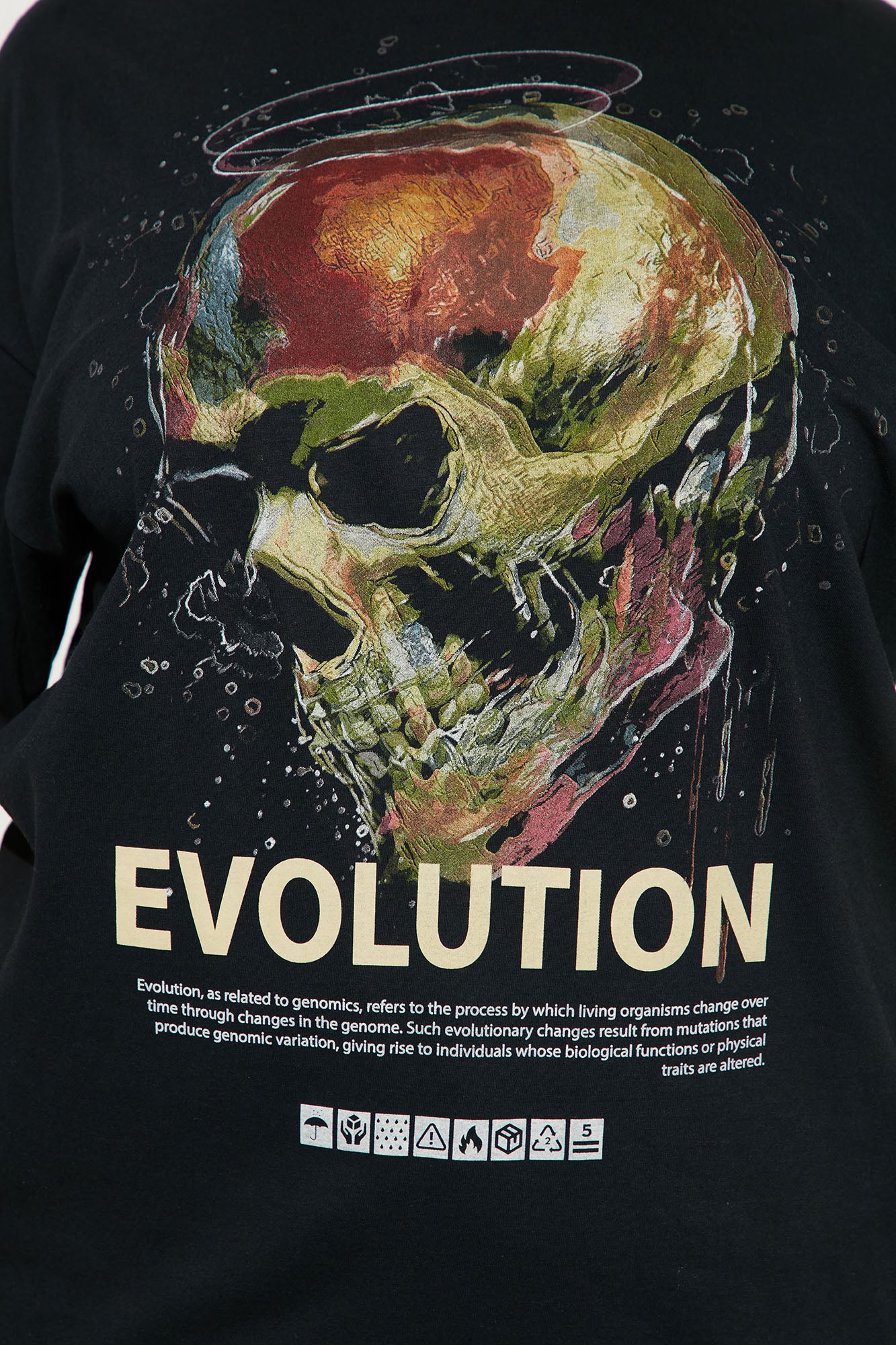 Evolution Graphic T-Shirt - Black - Image 6