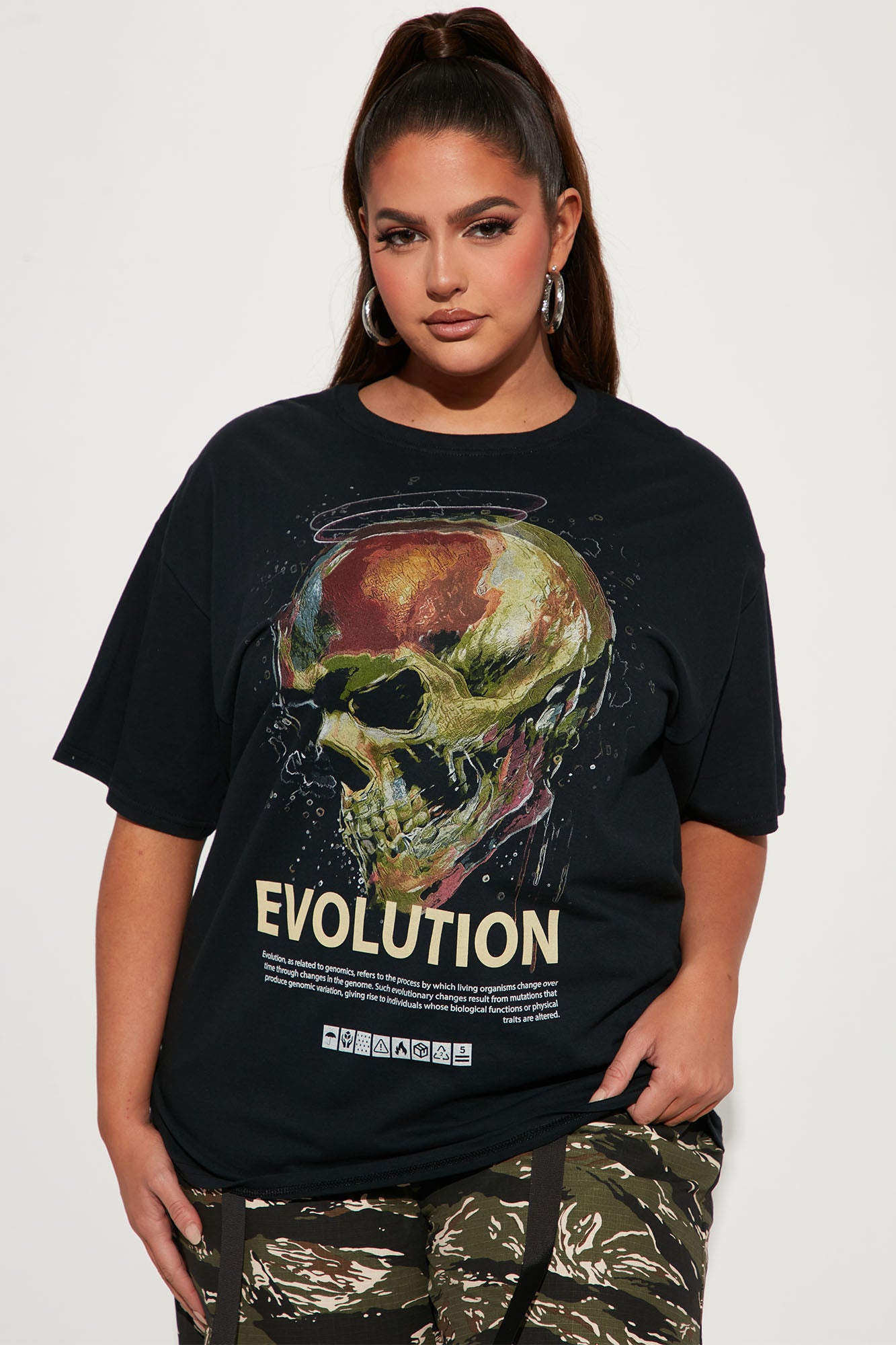Evolution Graphic T-Shirt - Black - Image 4