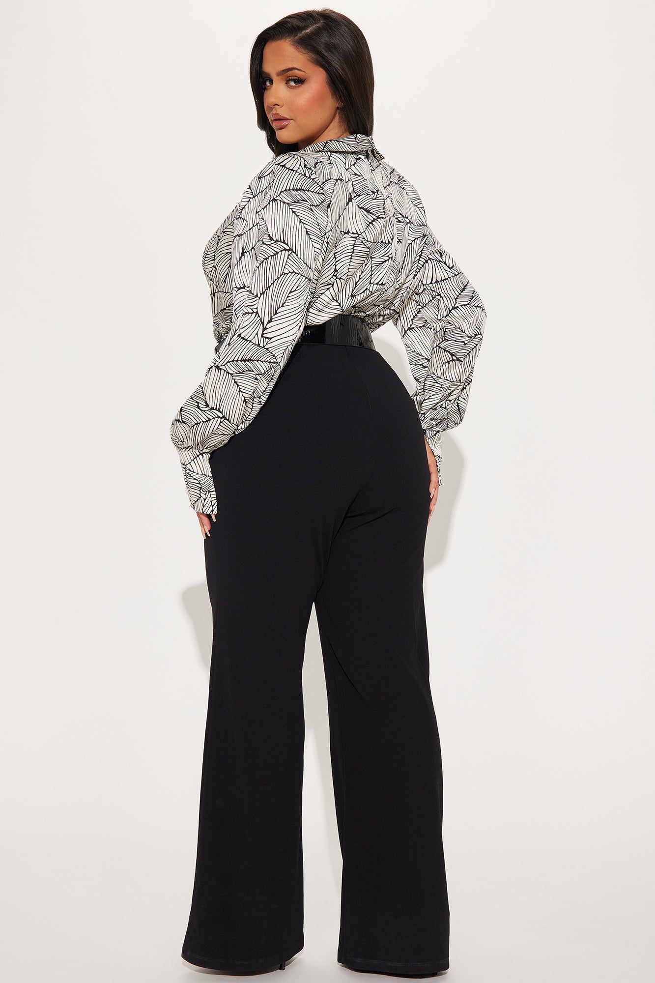 Work Related Belted Jumpsuit - Black/combo - Image 6