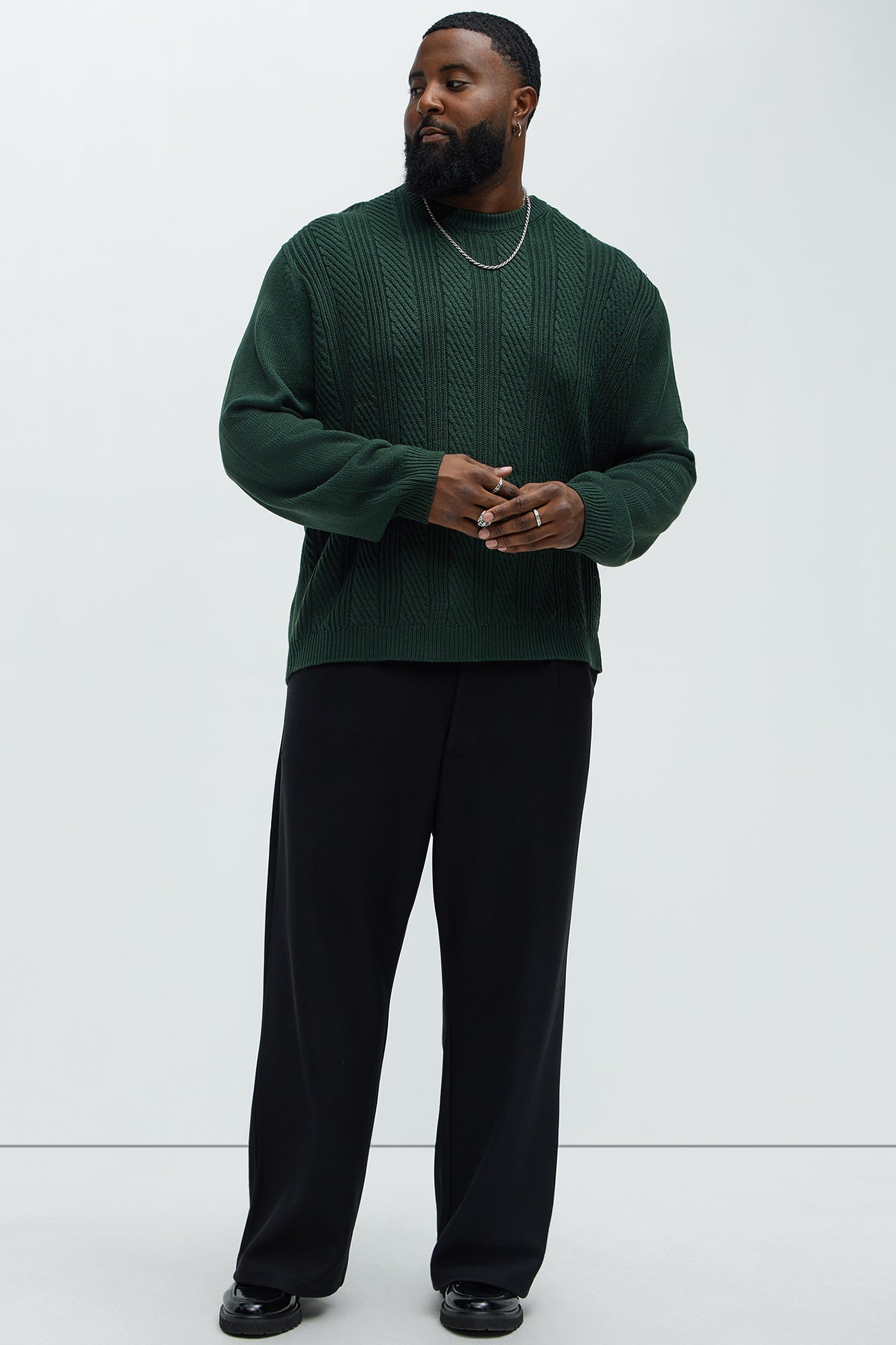 All Night Long Crewneck Sweater - Green - Image 6
