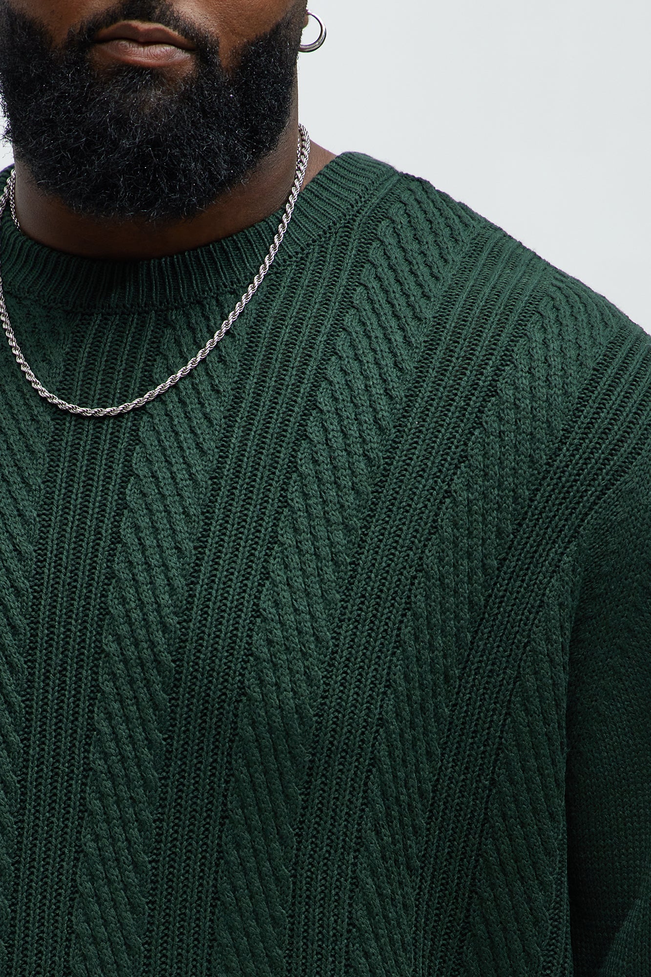 All Night Long Crewneck Sweater - Green - Image 7