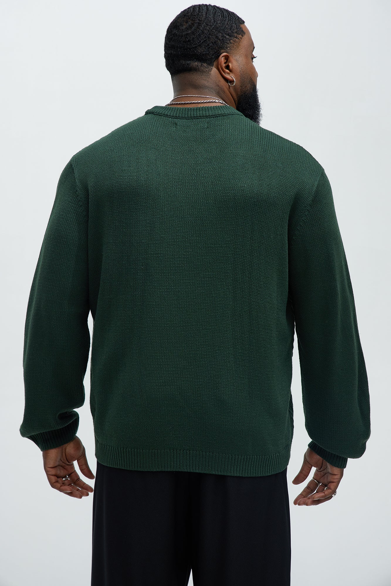 All Night Long Crewneck Sweater - Green - Image 8