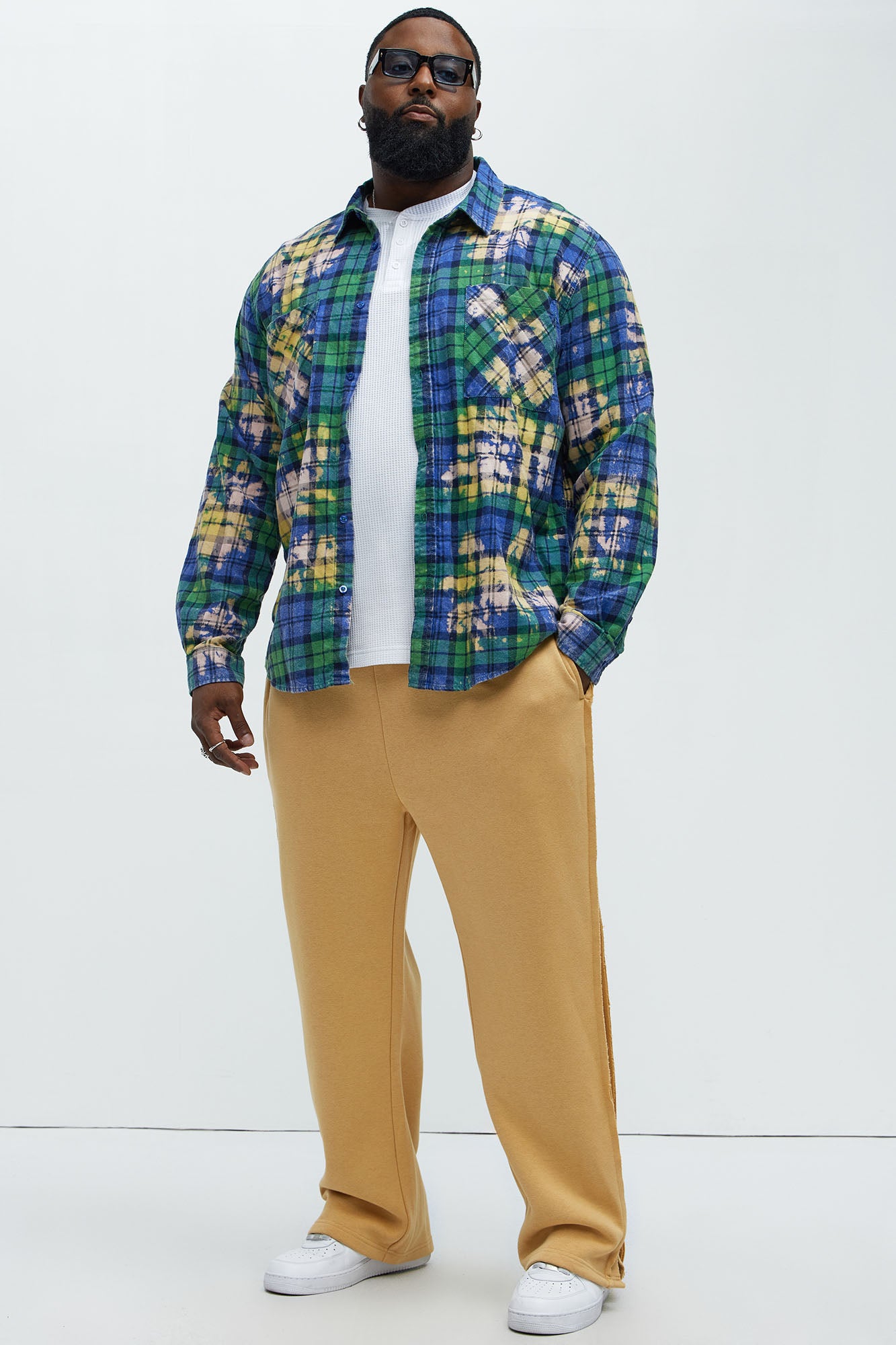 Tyson Douglas Frayed Sweatpants - Camel - Image 7