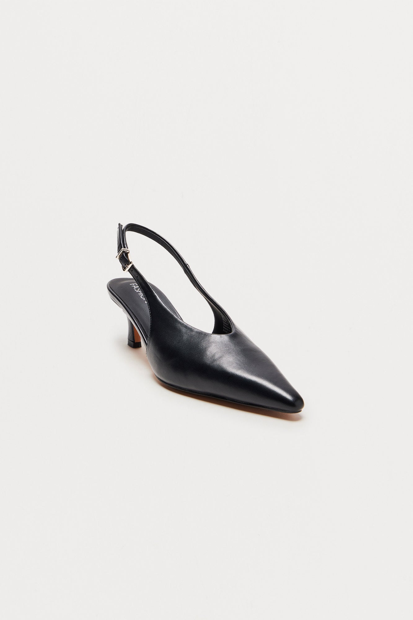 Allura Kitten Heel Pumps - Black - Image 3