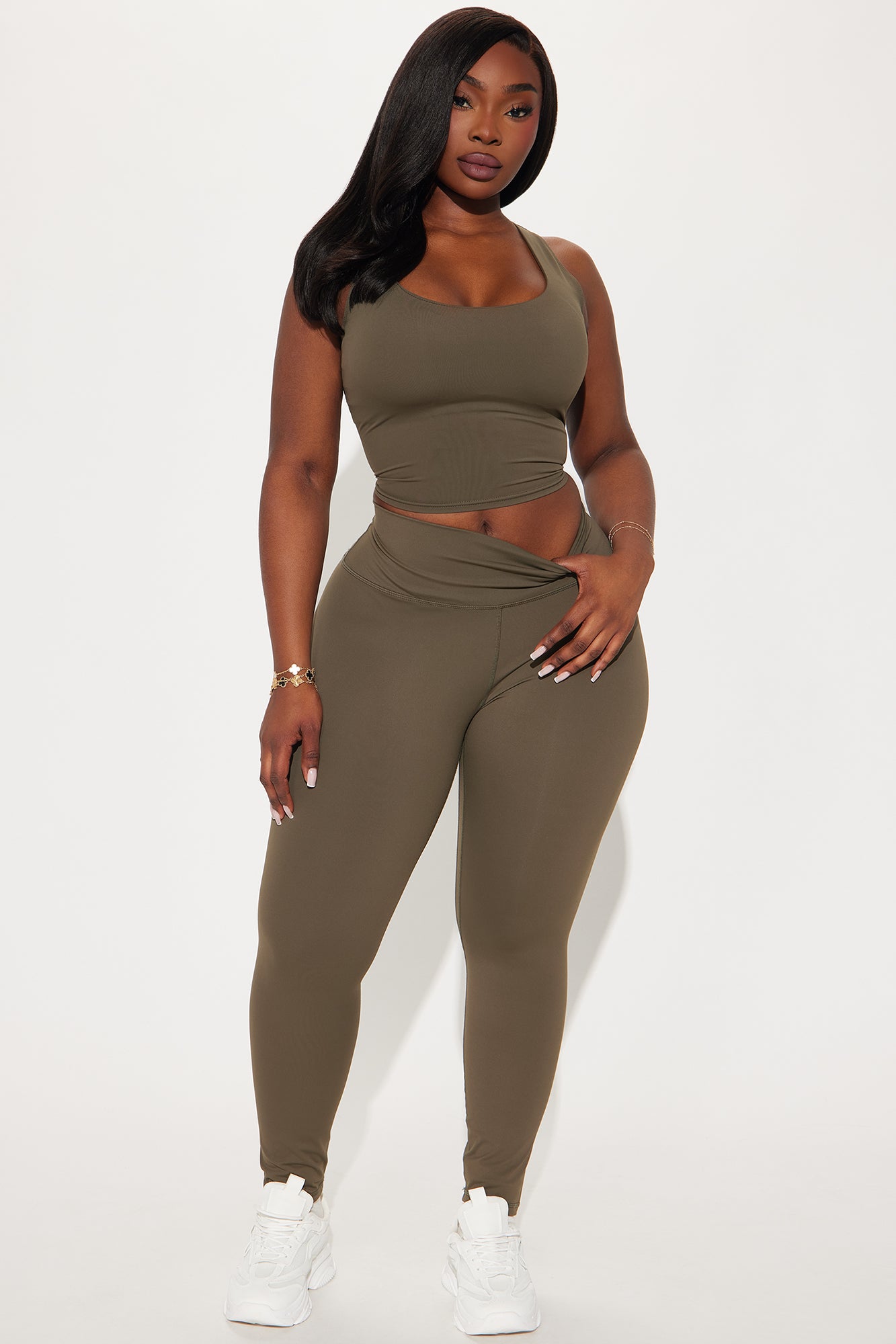 Get It Right 7/8 Active Legging - Olive - Image 5