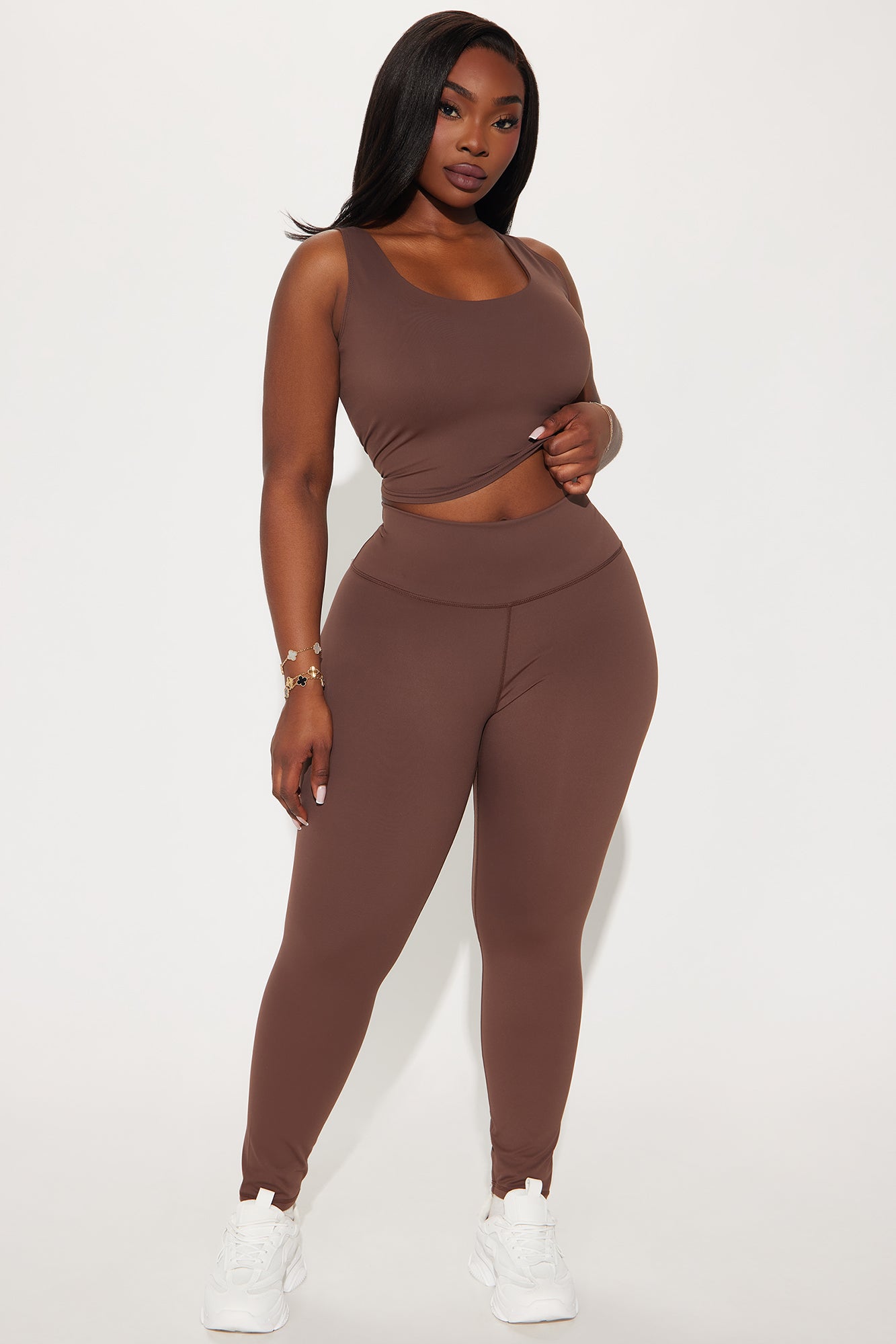 Get It Right 7/8 Active Legging - Chocolate - Image 4