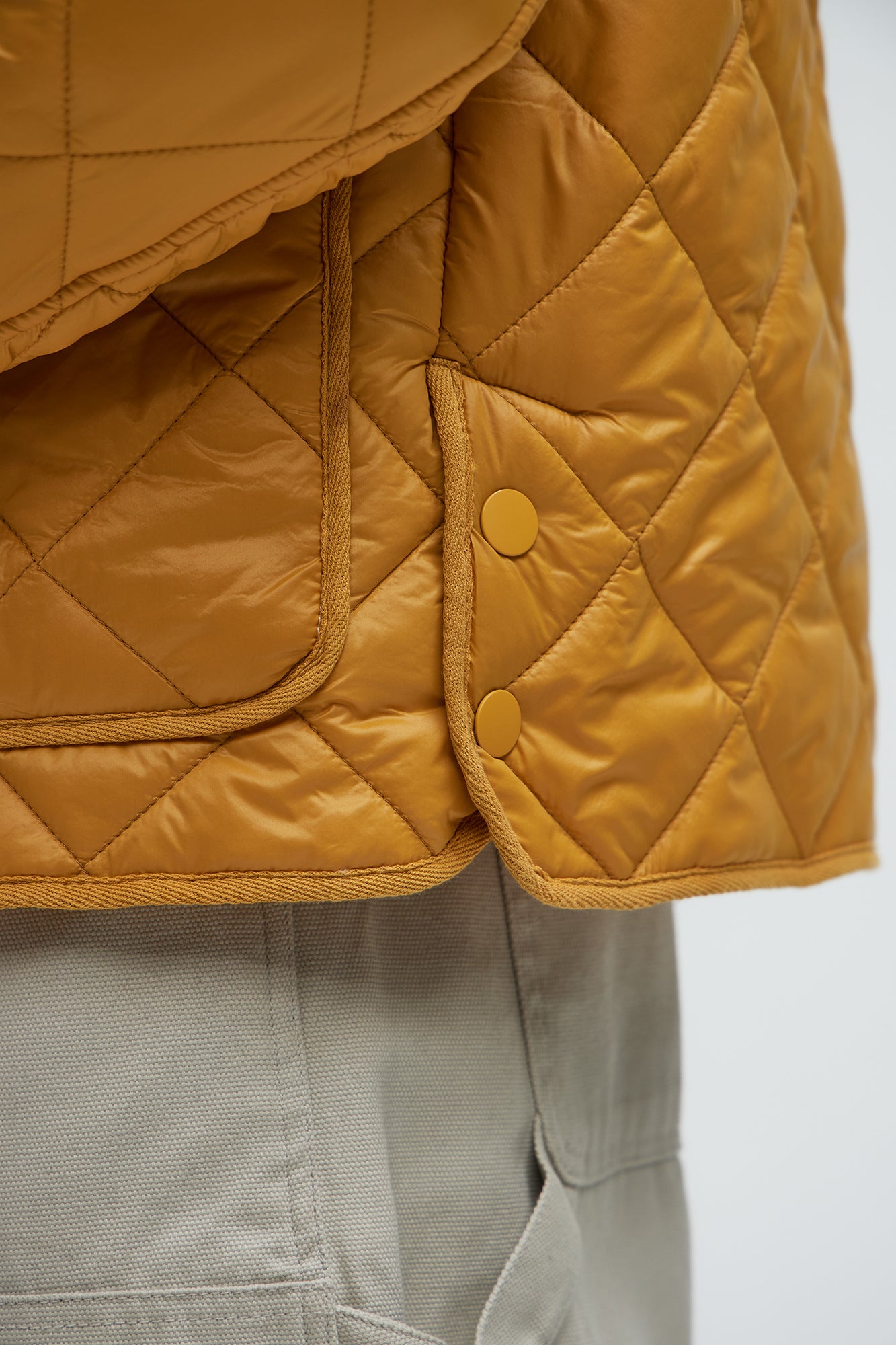 Better By Myself Quilted Jacket - Mustard - Image 6