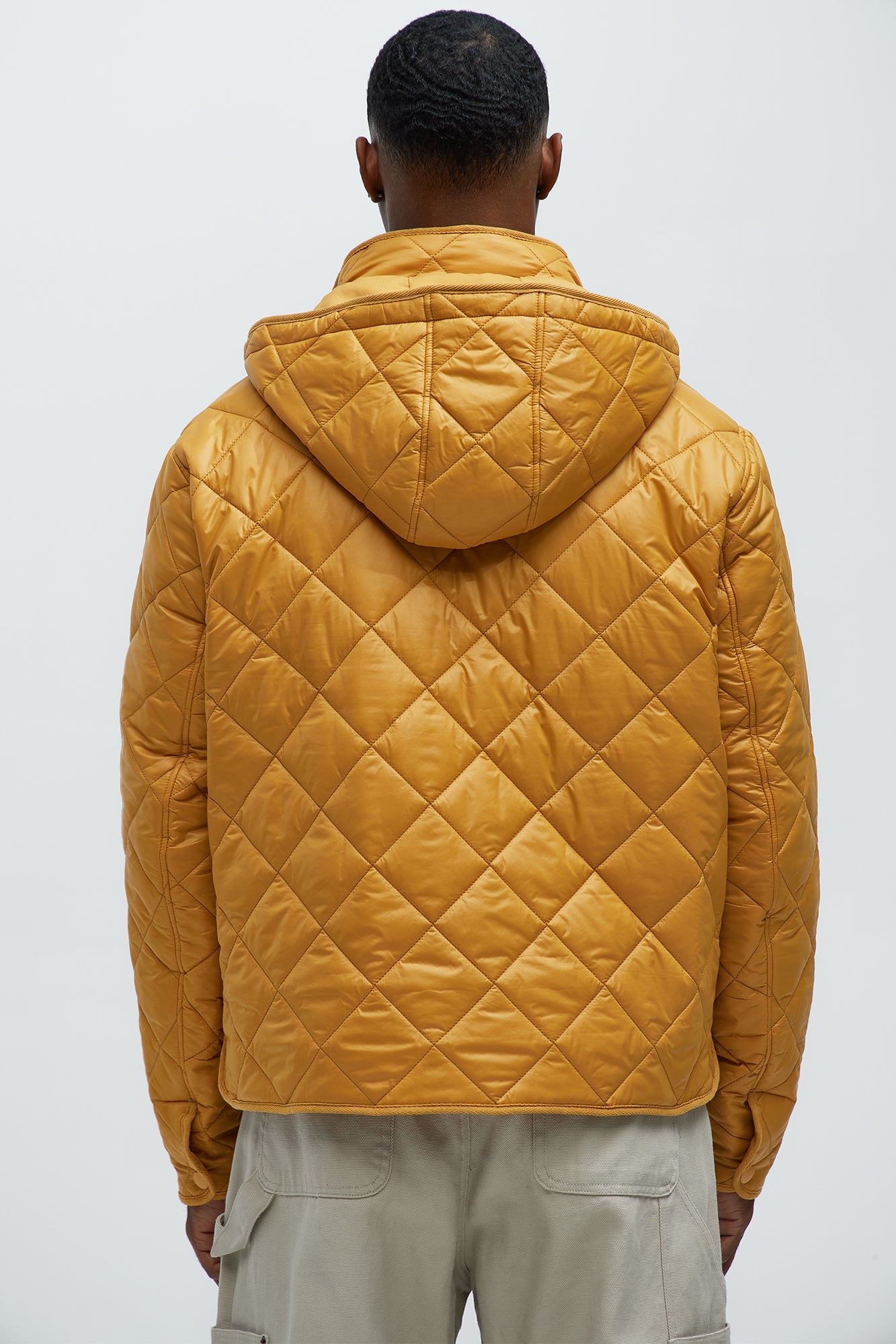 Better By Myself Quilted Jacket - Mustard - Image 5