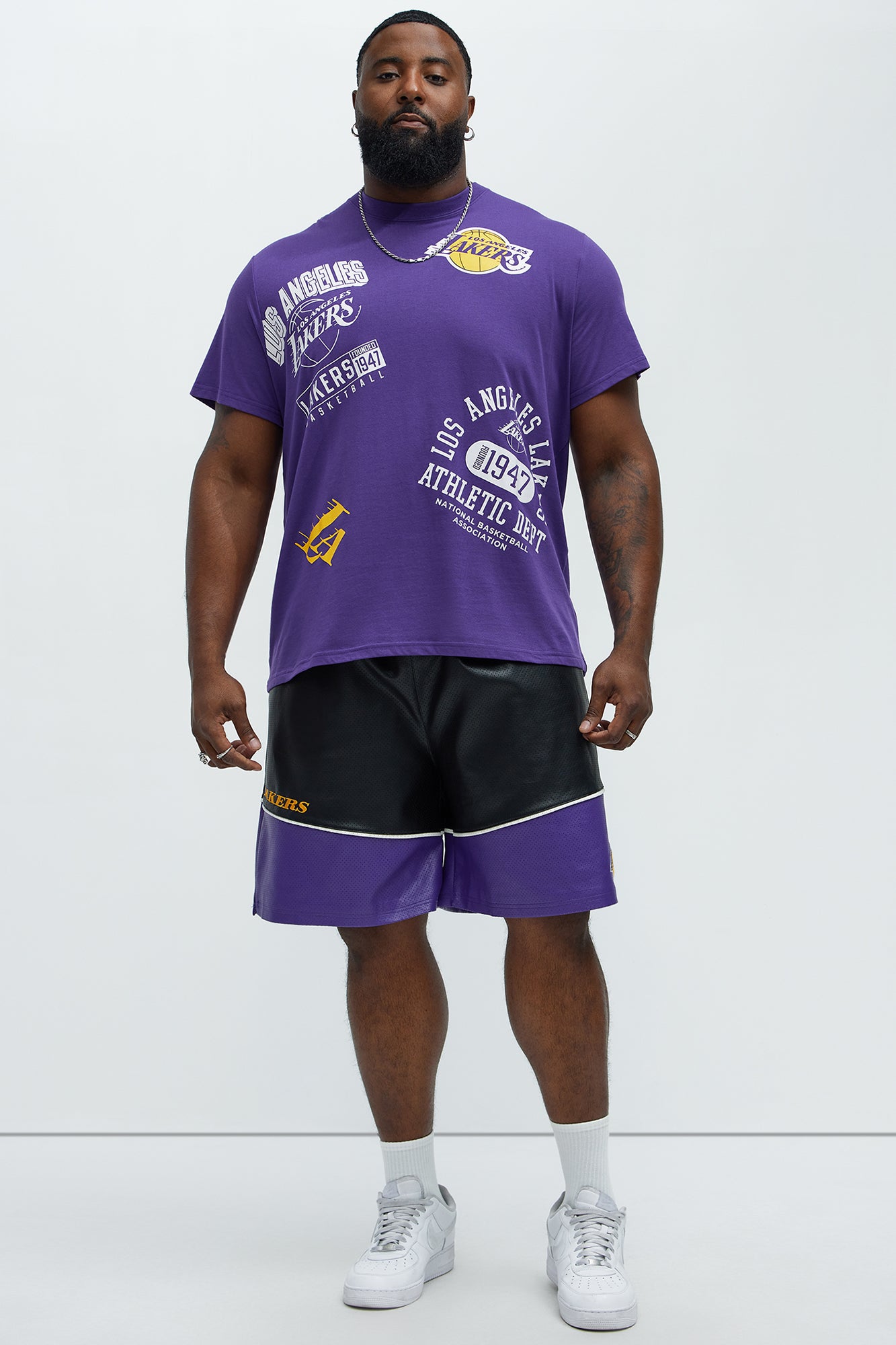 Lakers Slap Shots Short Sleeve Tee - Purple - Image 6
