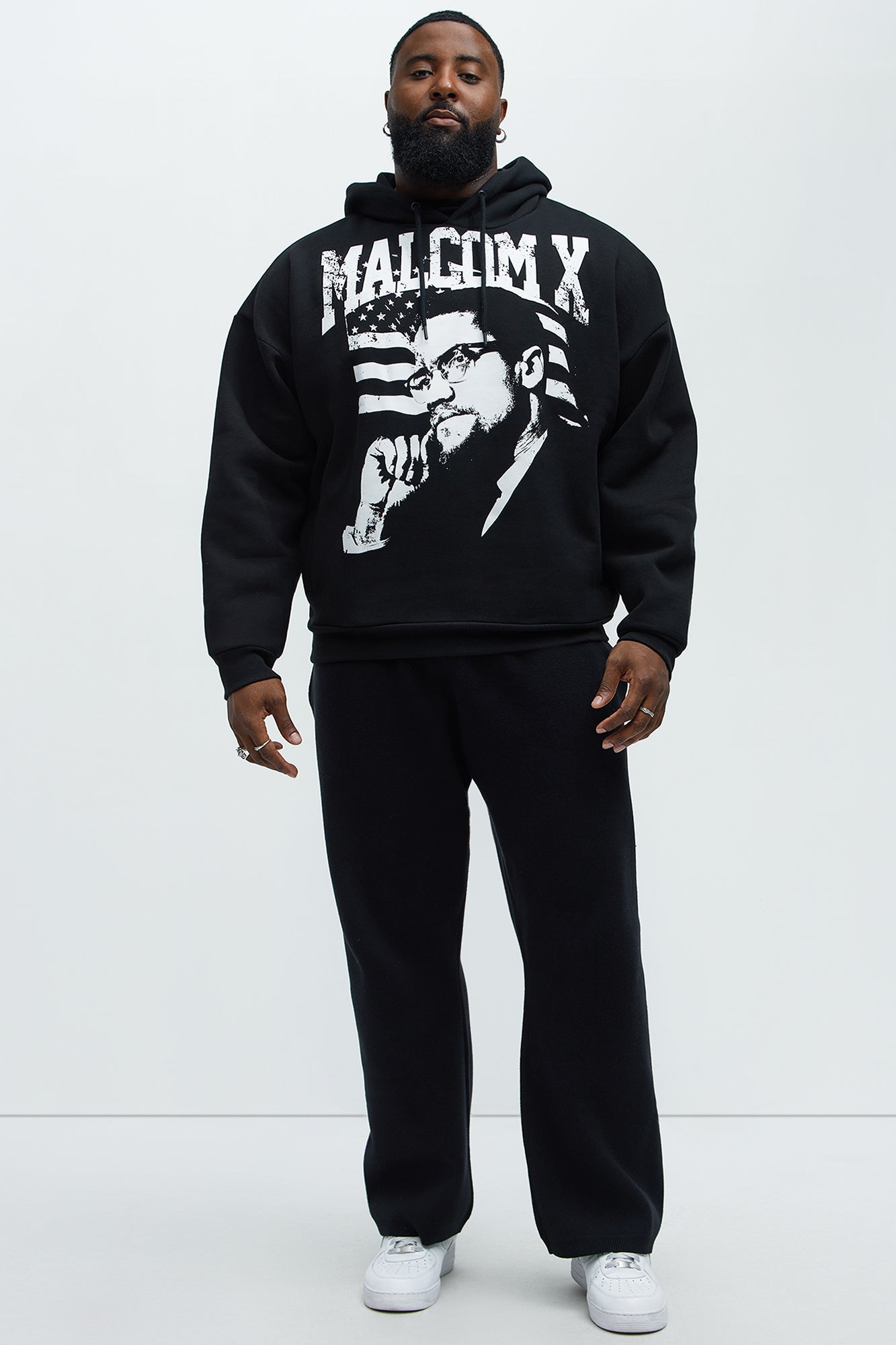 Malcom X Profound Mind Hoodie - Black - Image 6