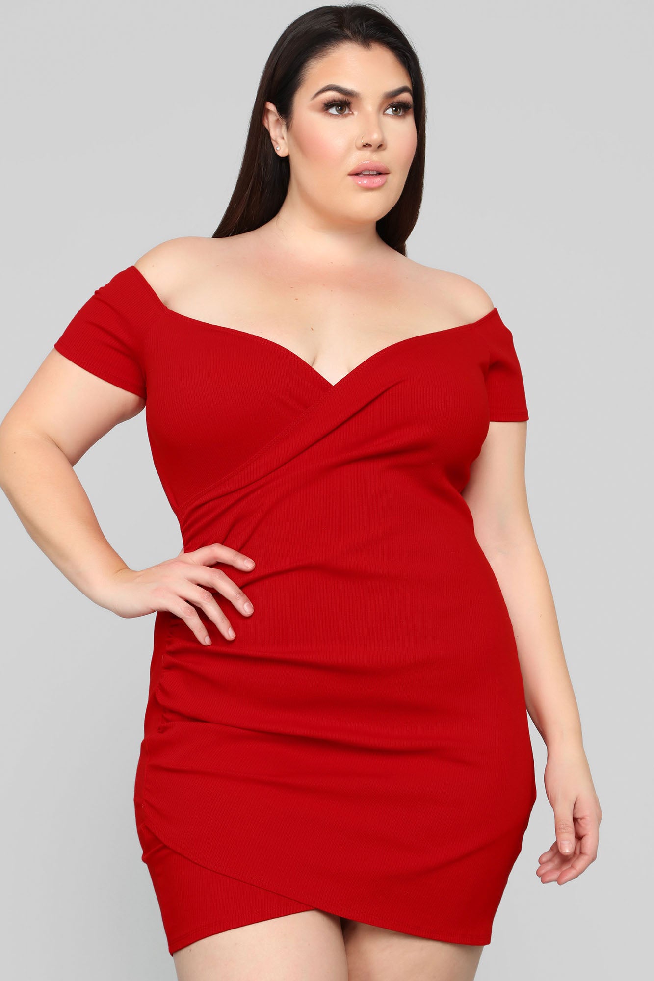 The Night We Met Dress - Red - Image 8