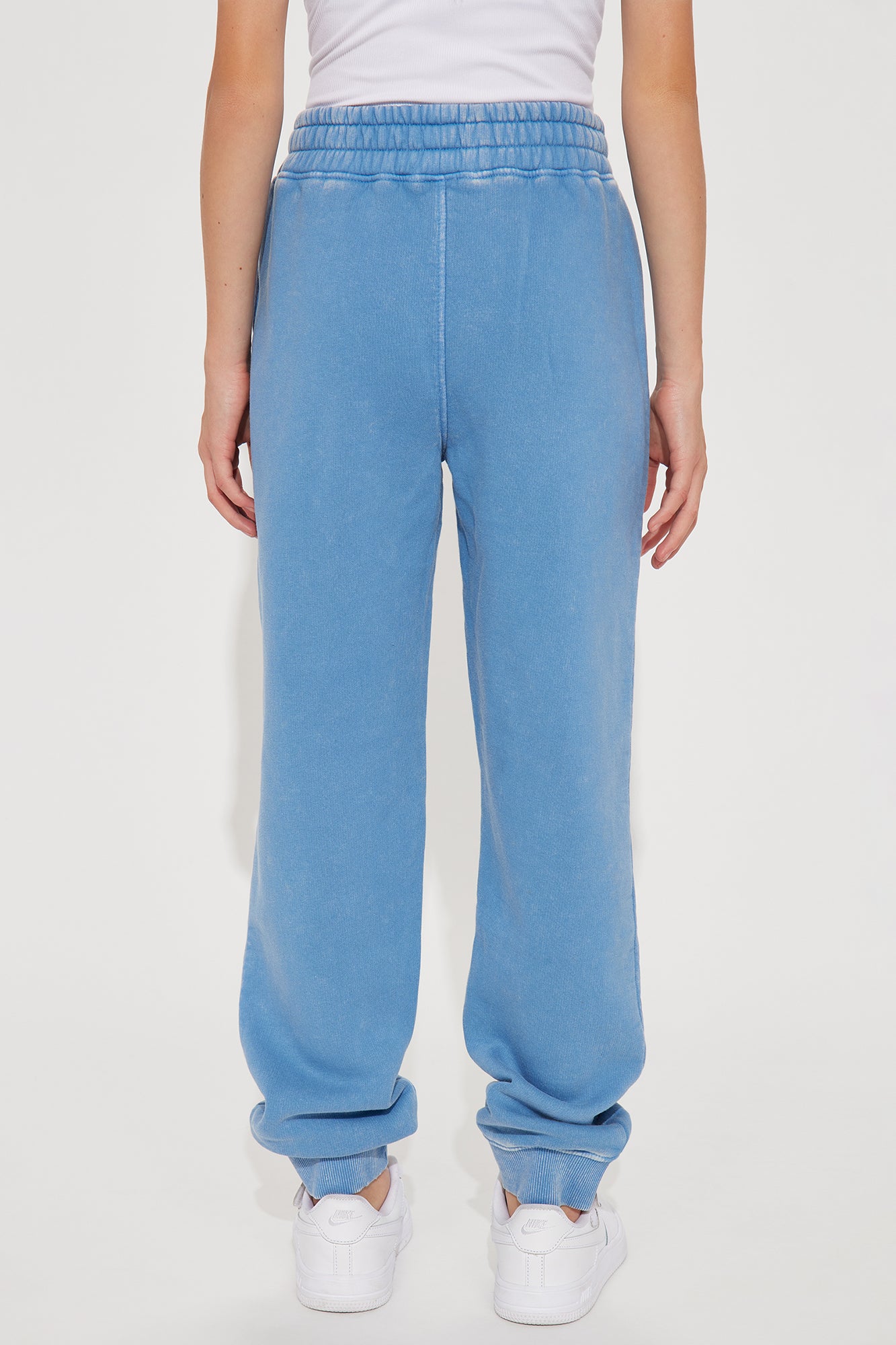 Mini Aaliyah Washed Lounge Jogger - Blue - Image 3