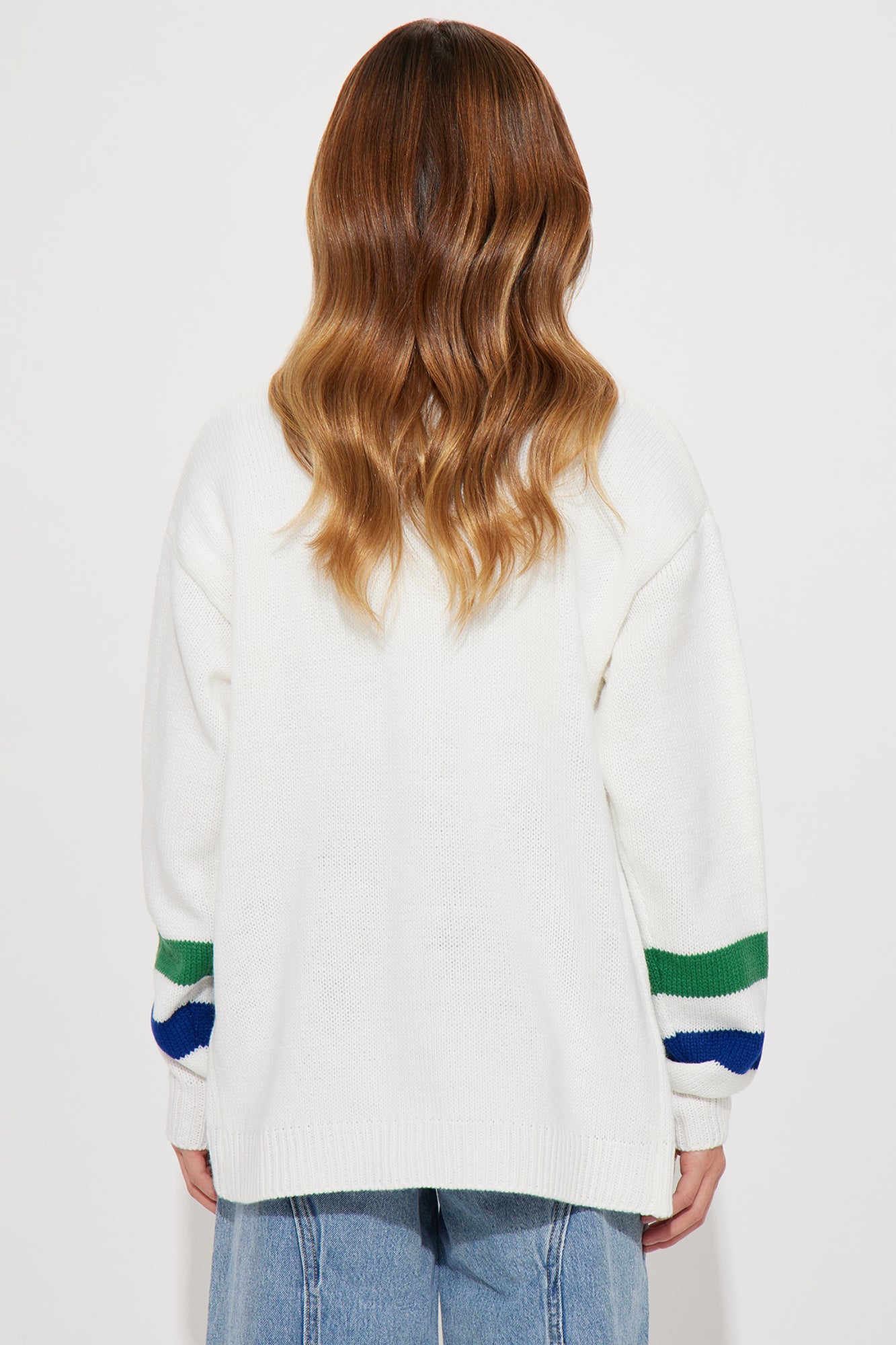Mini Book Smart Cardigan - Ivory/combo - Image 5