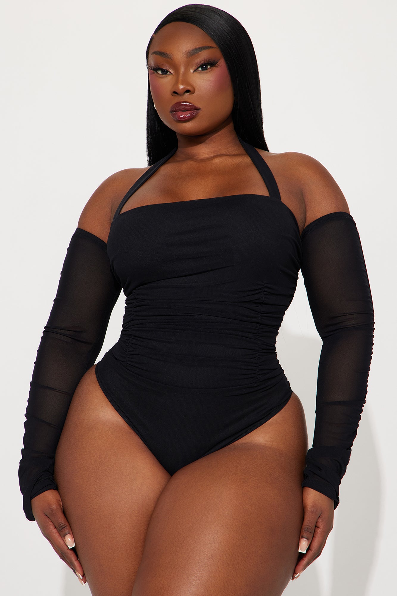Replacing You Mesh Bodysuit - Black - Image 5