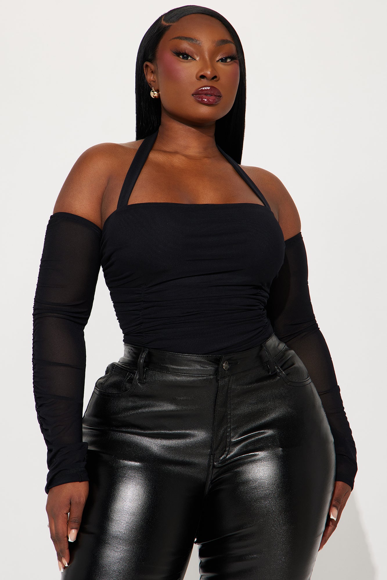 Replacing You Mesh Bodysuit - Black - Image 7