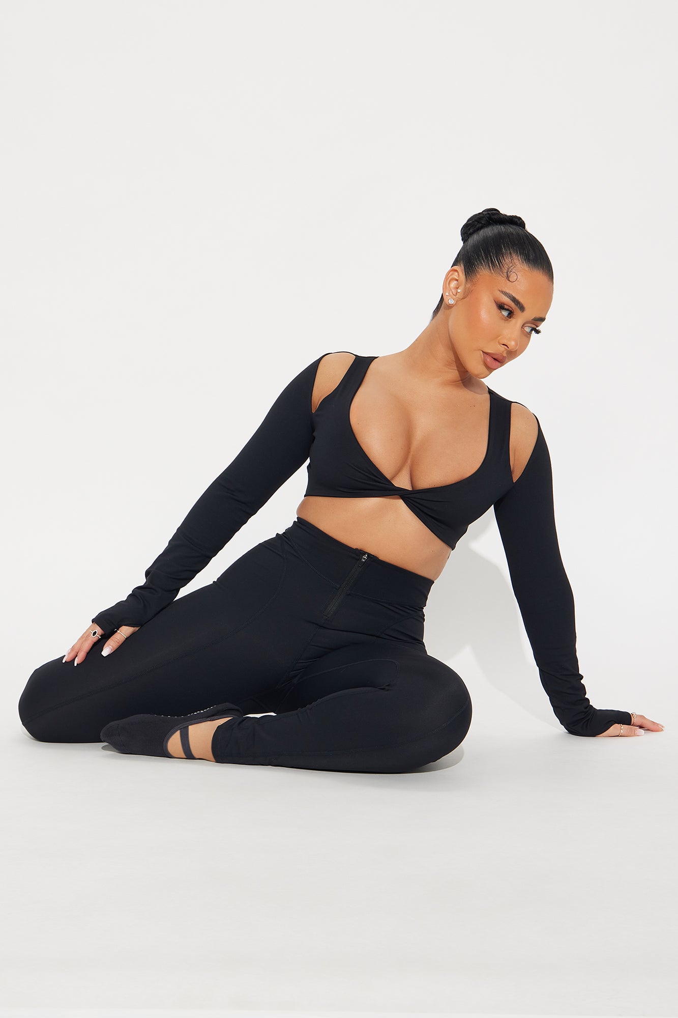 Balance On It Super Soft Active Top - Black - Image 3