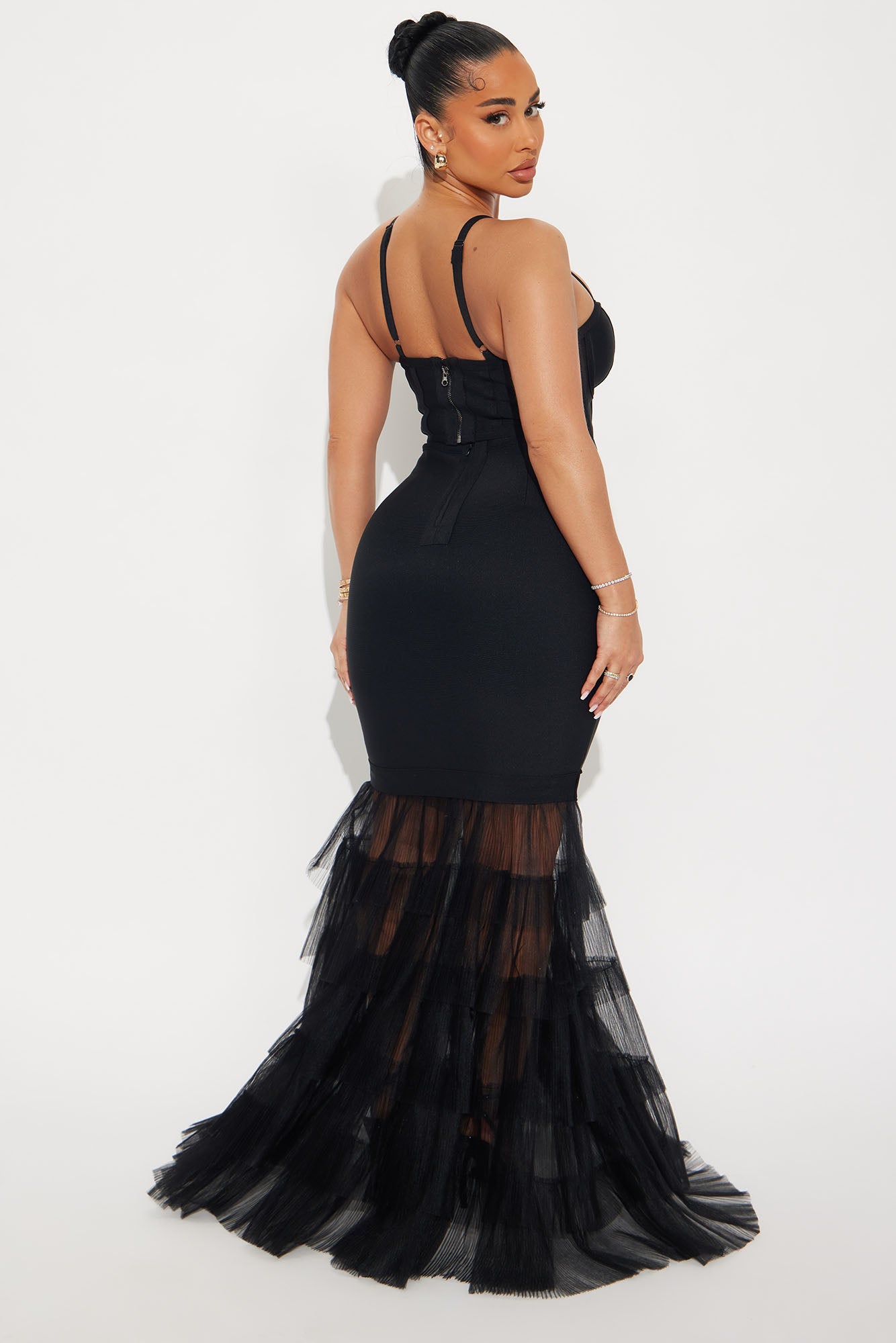 Always Elegant Bandage Skirt Set - Black - Image 3