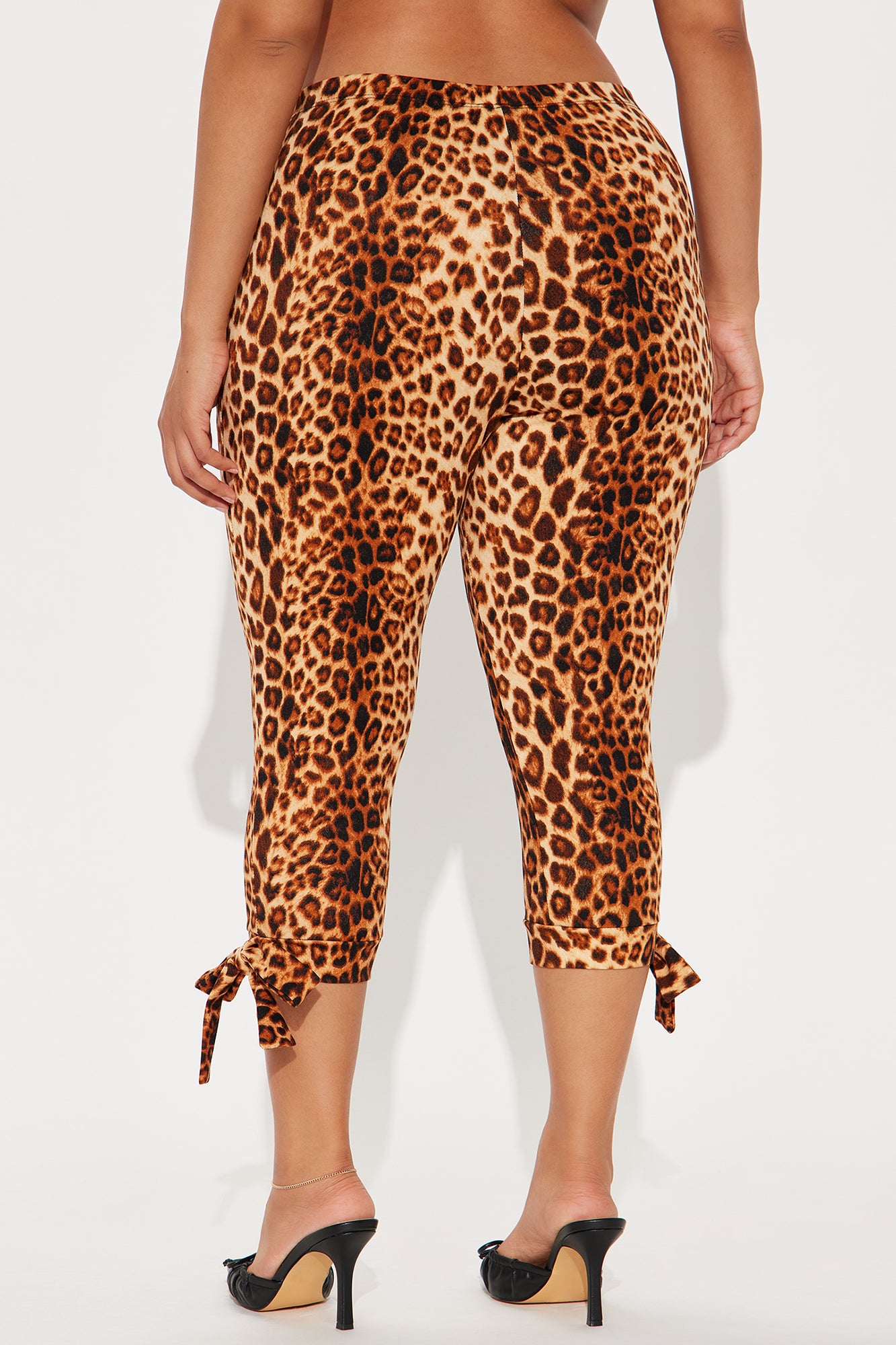 Well Behaved Leopard Capri Legging - Brown/combo - Image 6