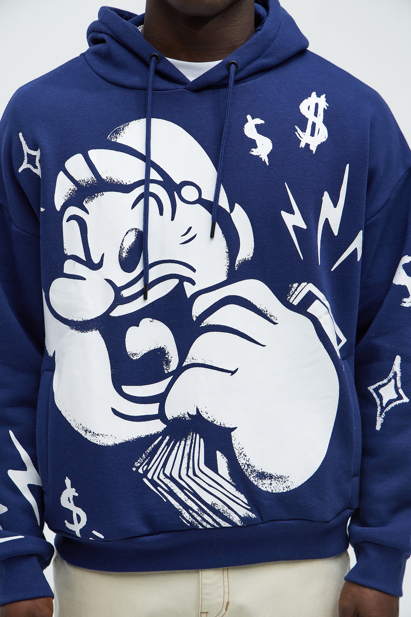 Popeye Money Calling Hoodie - Navy - Image 4