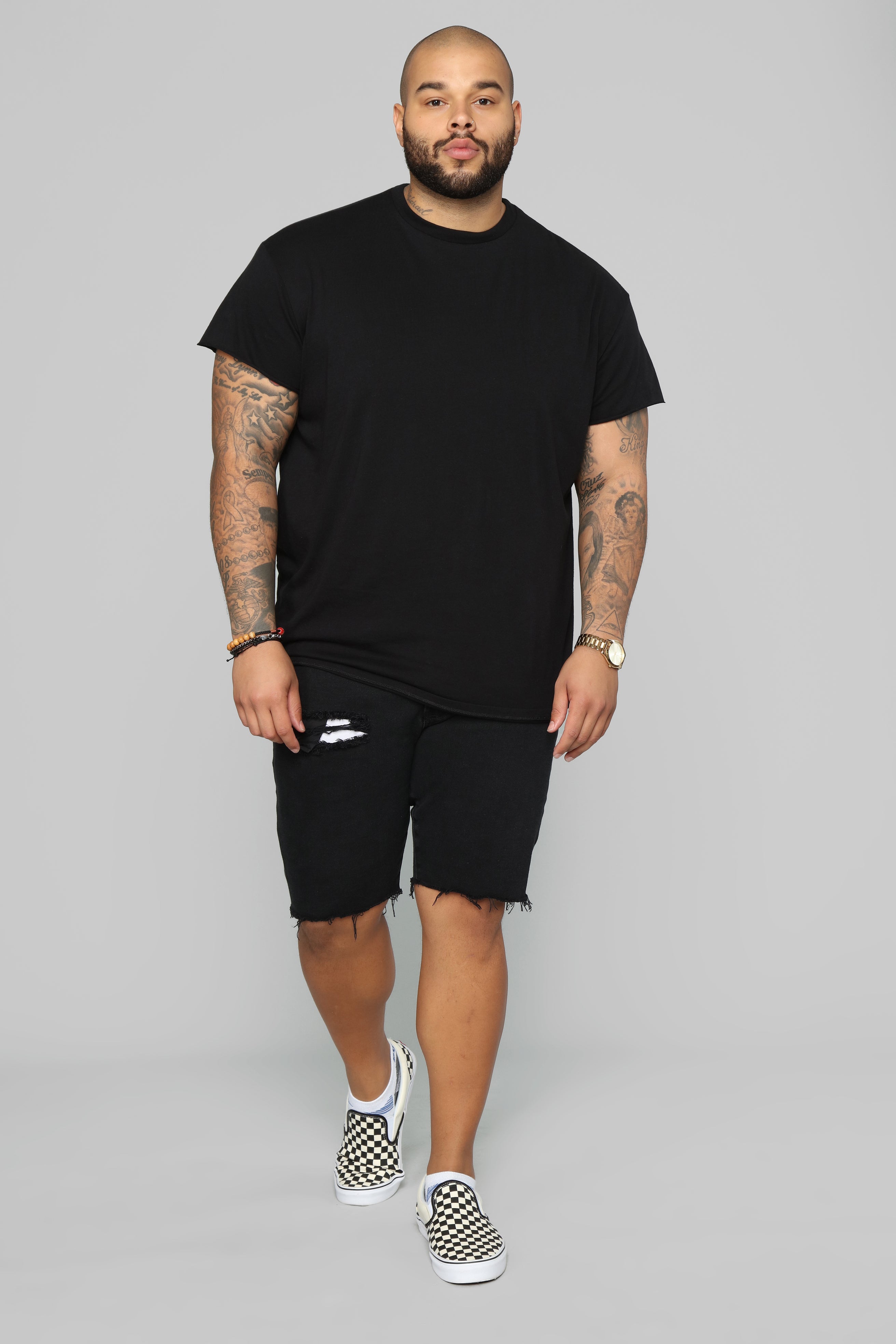 Earl Denim Shorts - Black - Image 7