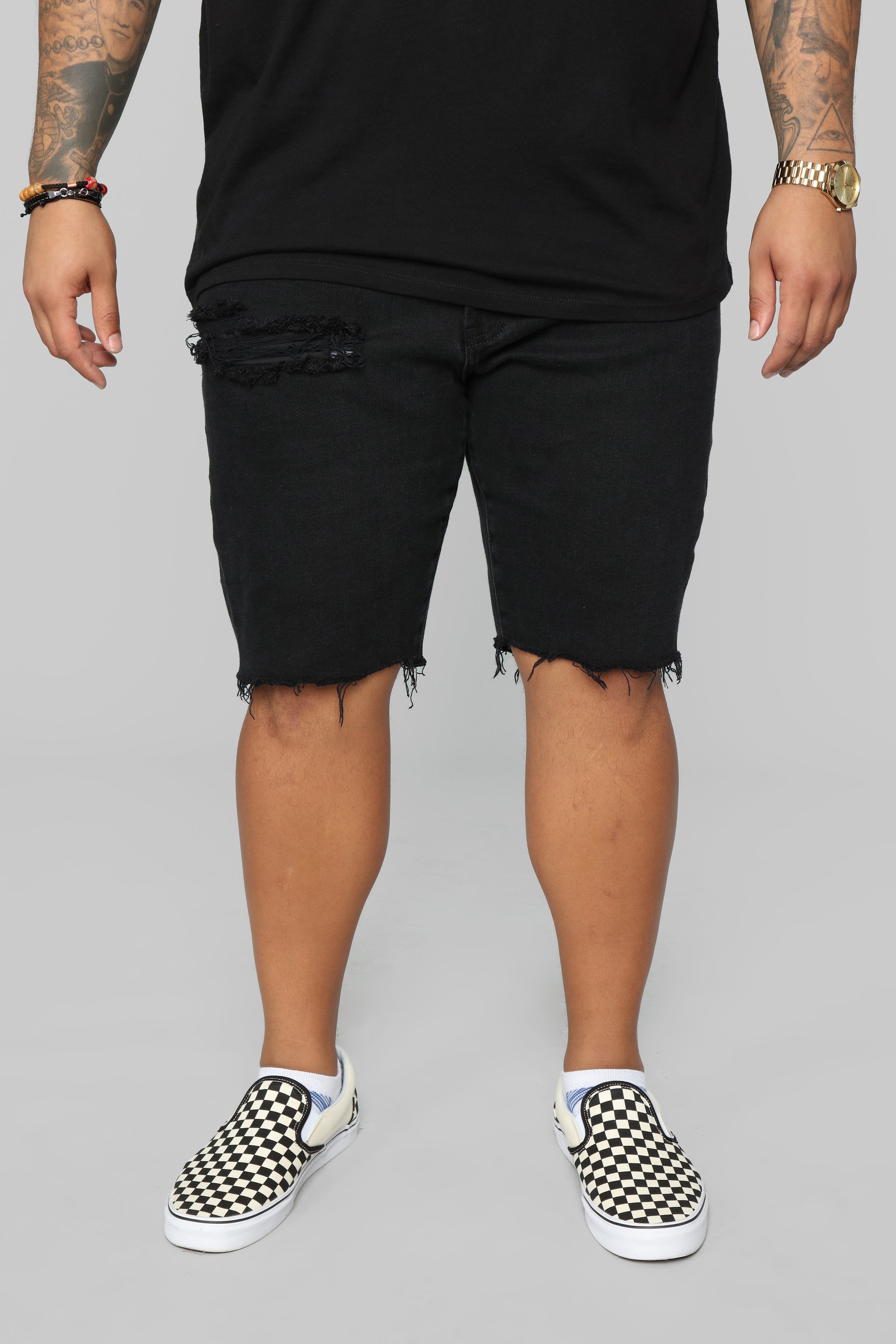 Earl Denim Shorts - Black - Image 6