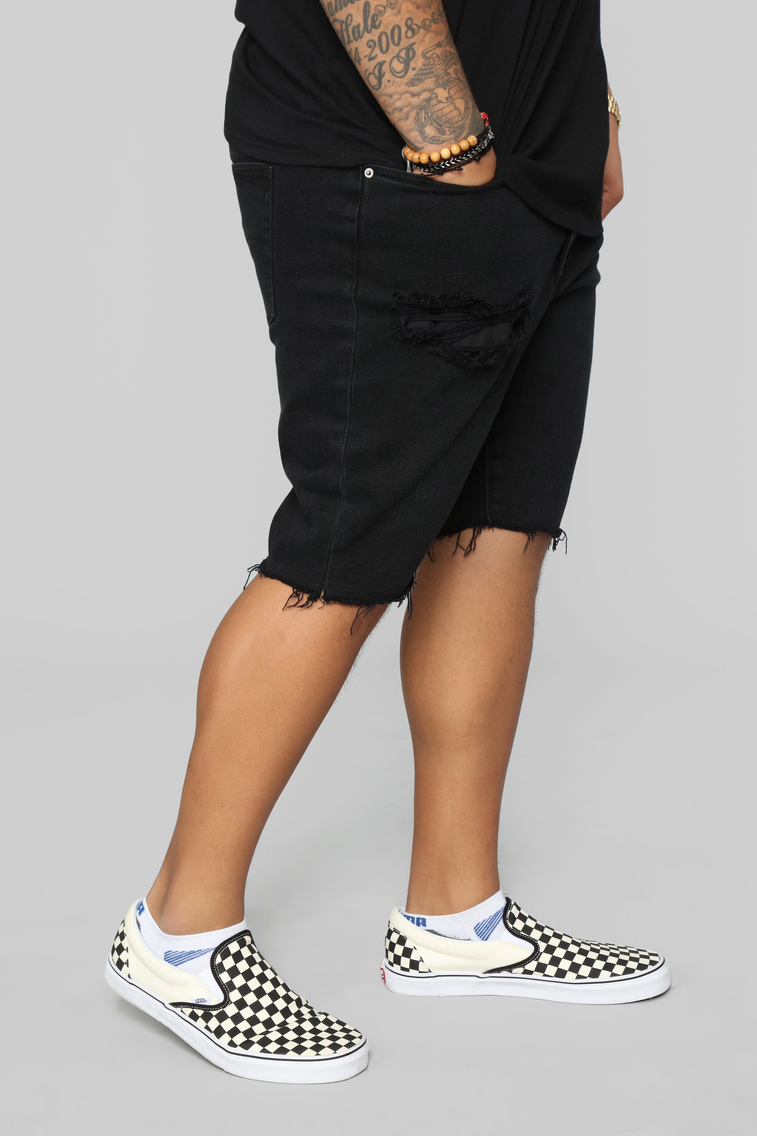 Earl Denim Shorts - Black - Image 8