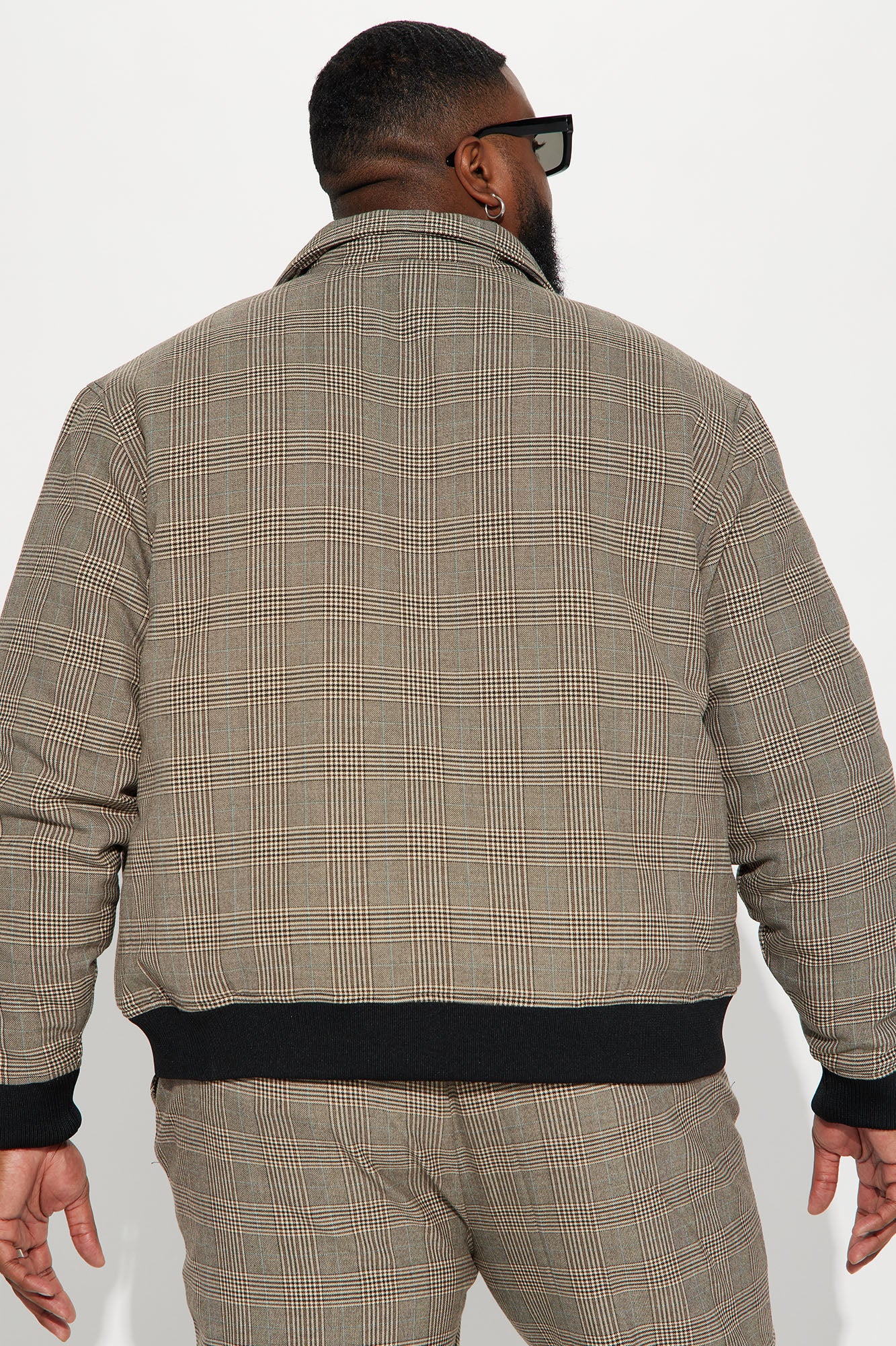 Anderson Plaid Bomber Jacket - Camel/combo - Image 8