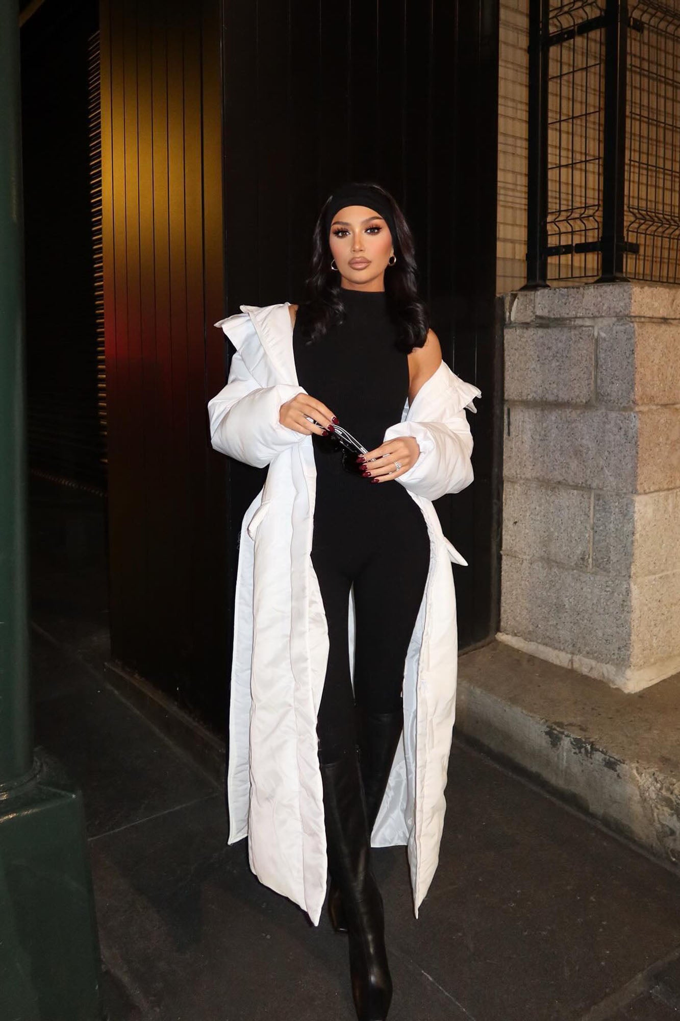 Amber Snatched Flare Jumpsuit - Black - Image 4