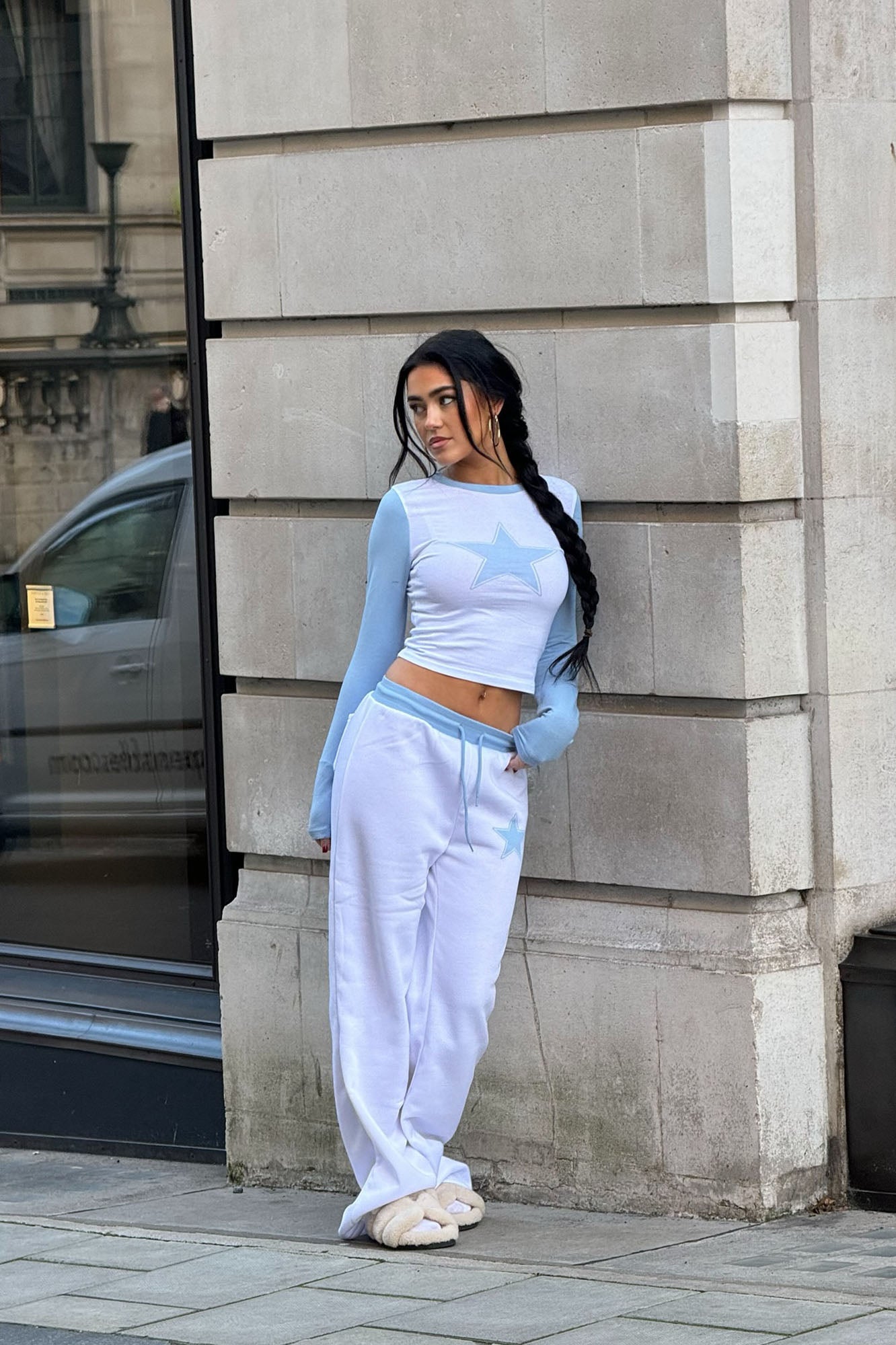 All Star Colorblock Fleece Pant Set - White/combo - Image 4