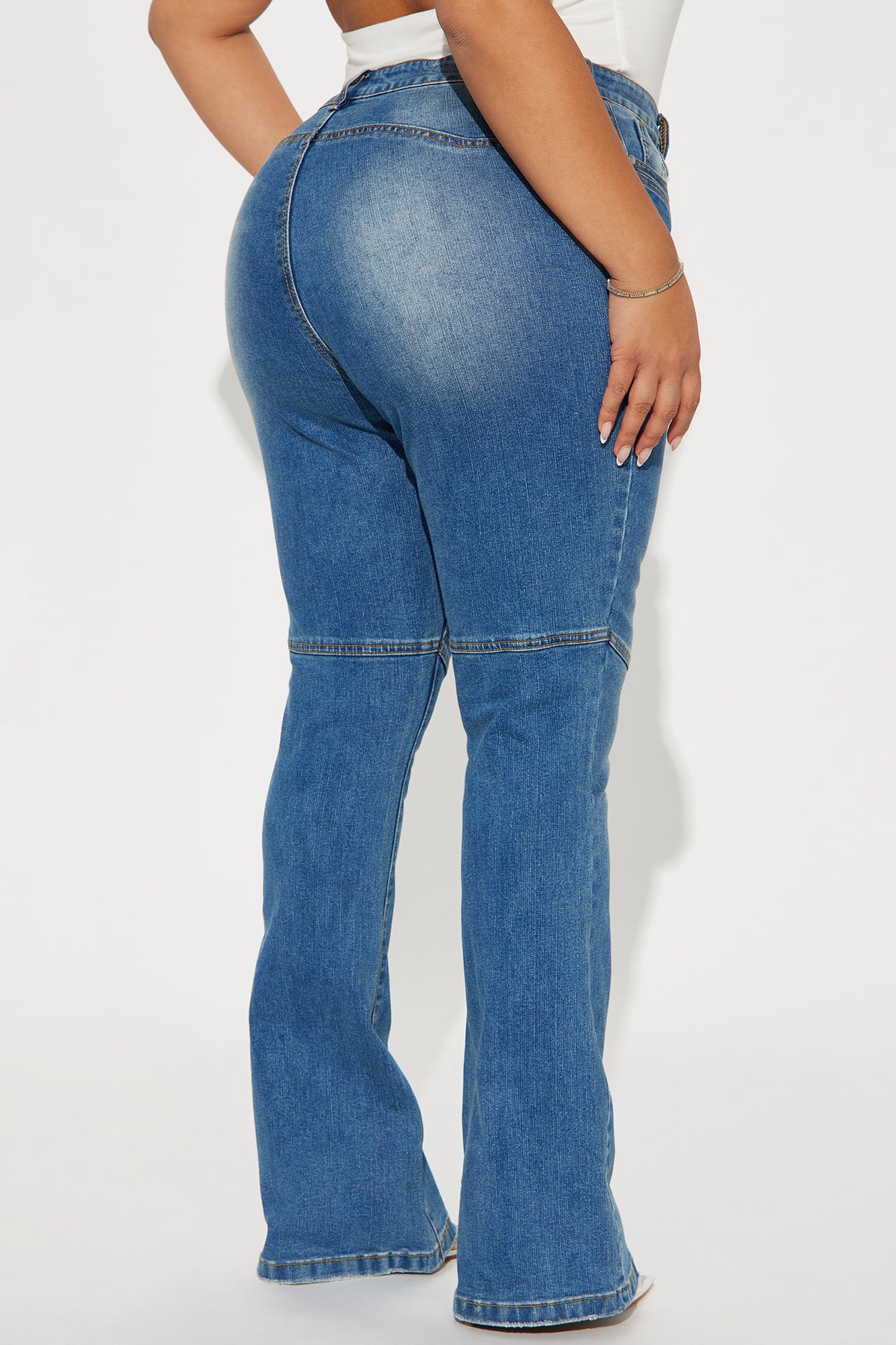 Camila Stretch Bootcut Jeans - Medium Wash - Image 6