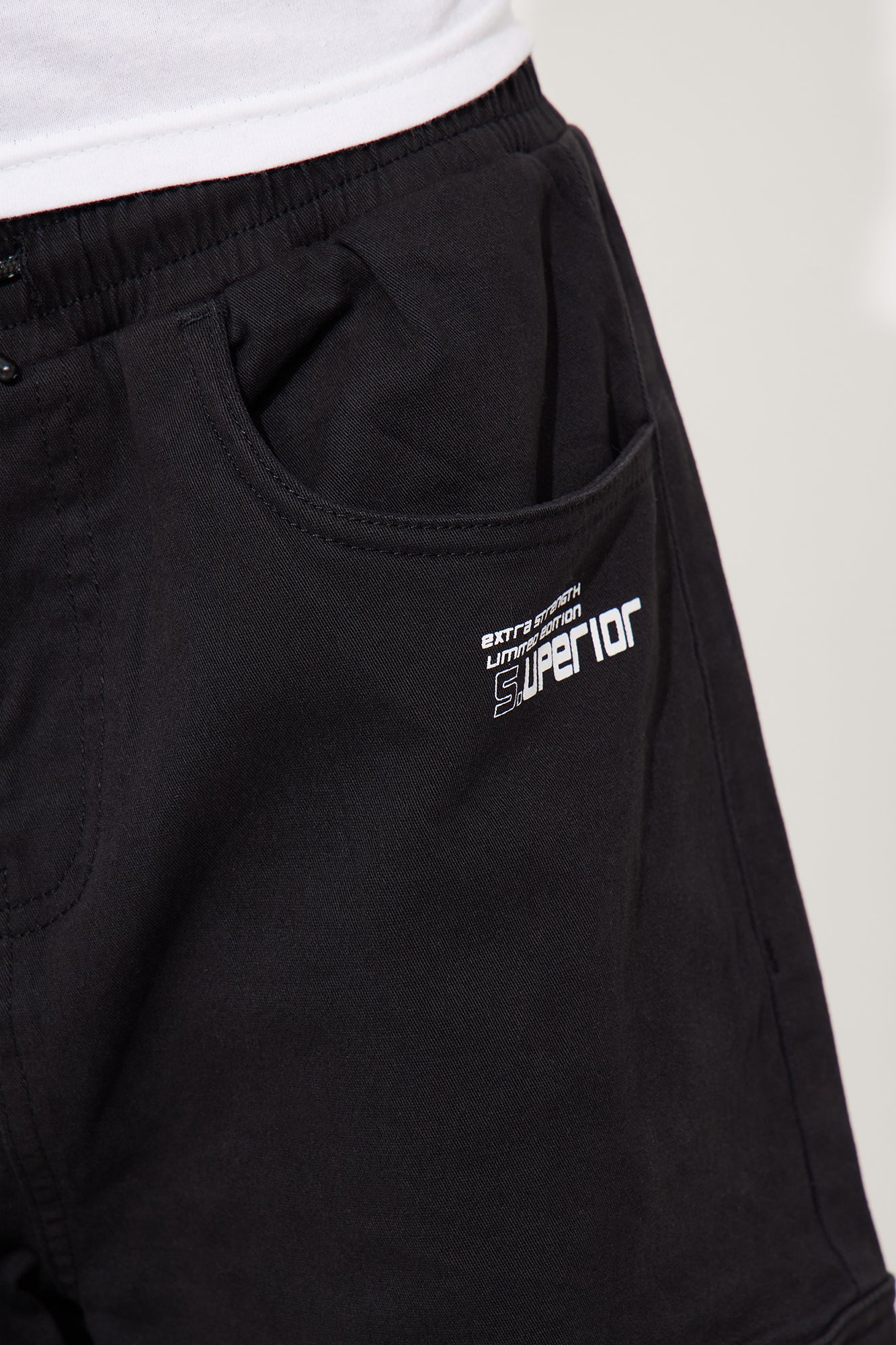 Mini Super Superior Cargo Twill Pant - Black - Image 3