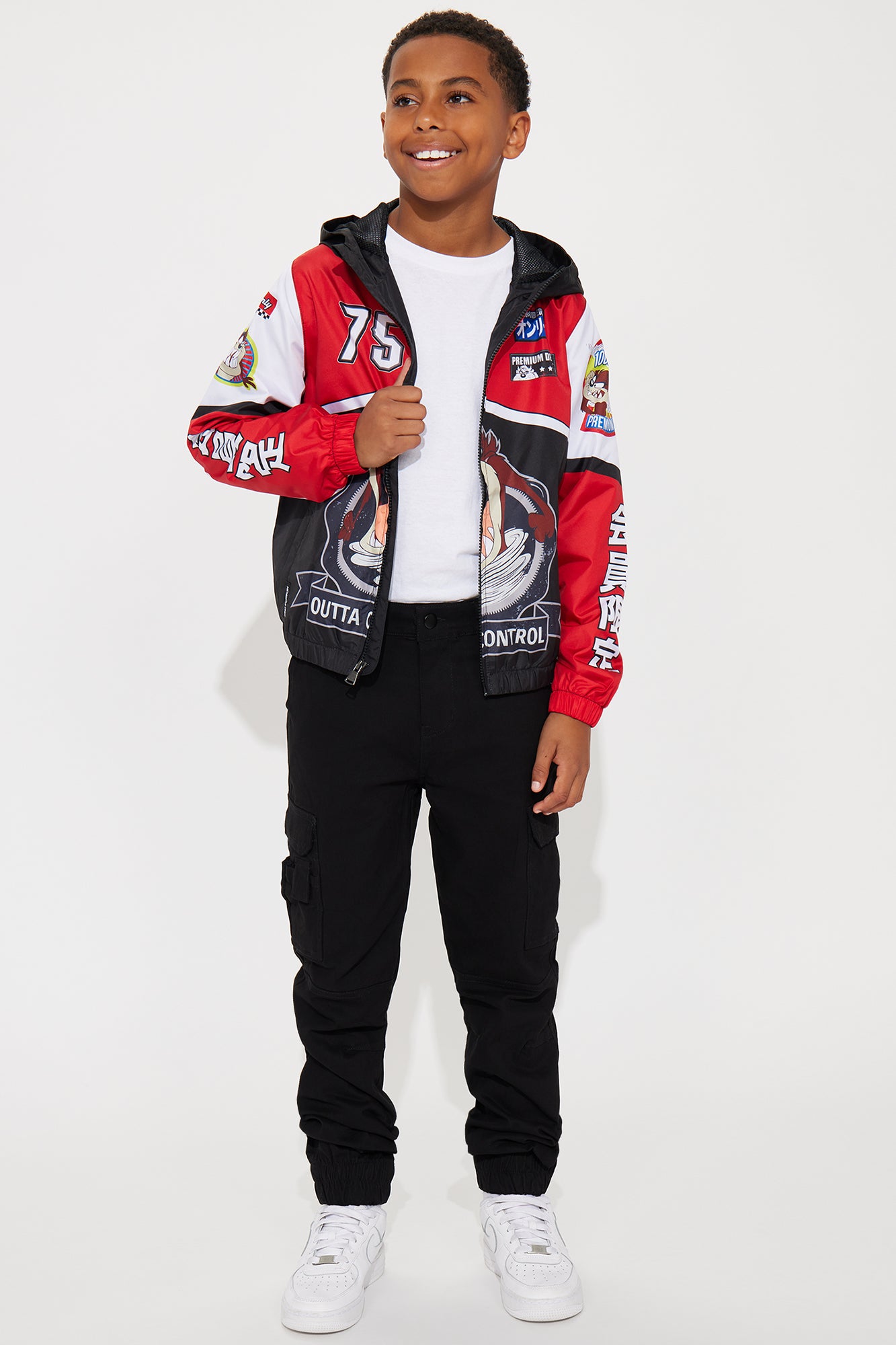 Mini Out Of Control Windbreaker - Red/combo - Image 3