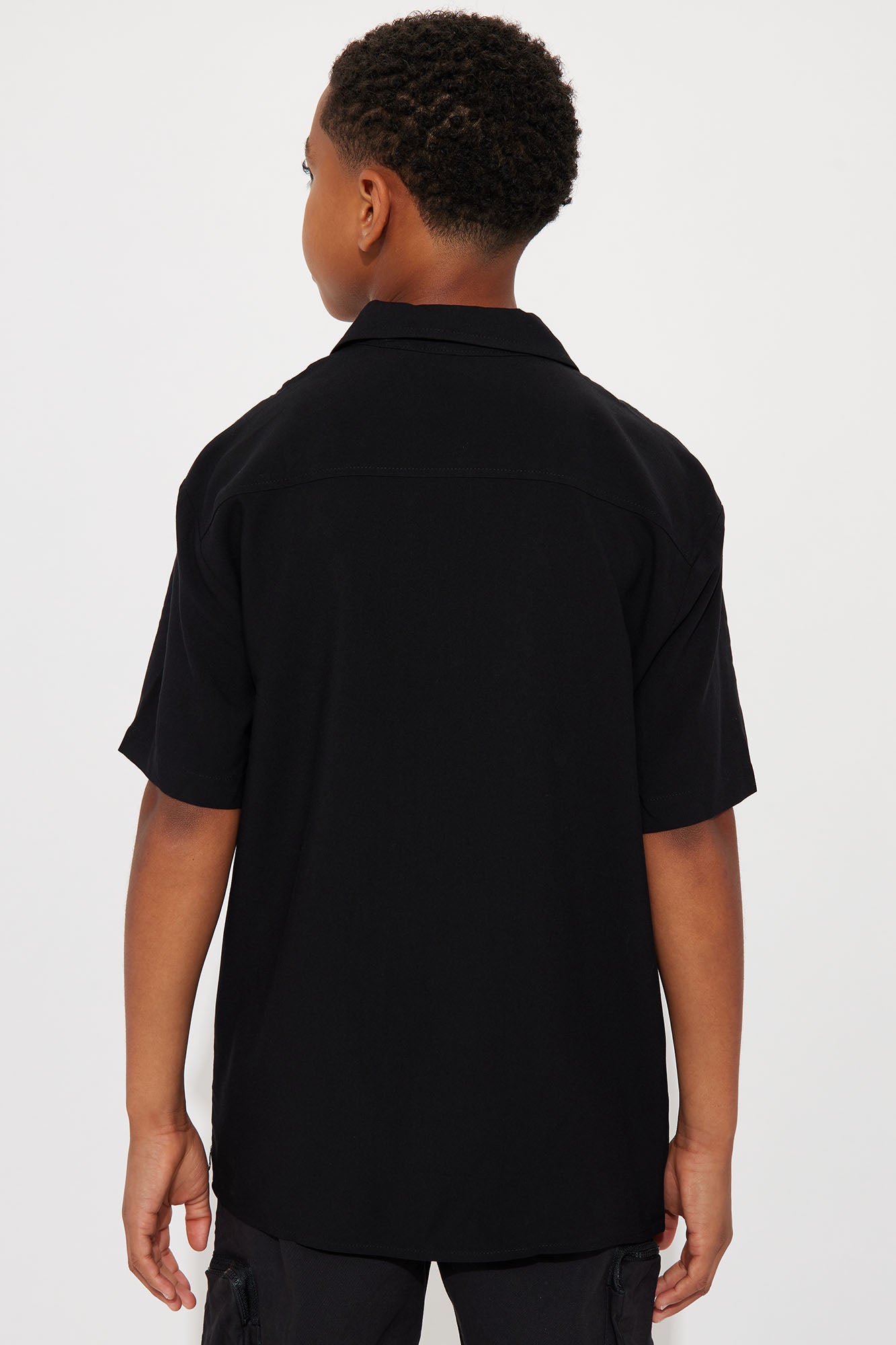 Mini Von Dutch Oversized Red Font Shirt - Black - Image 3
