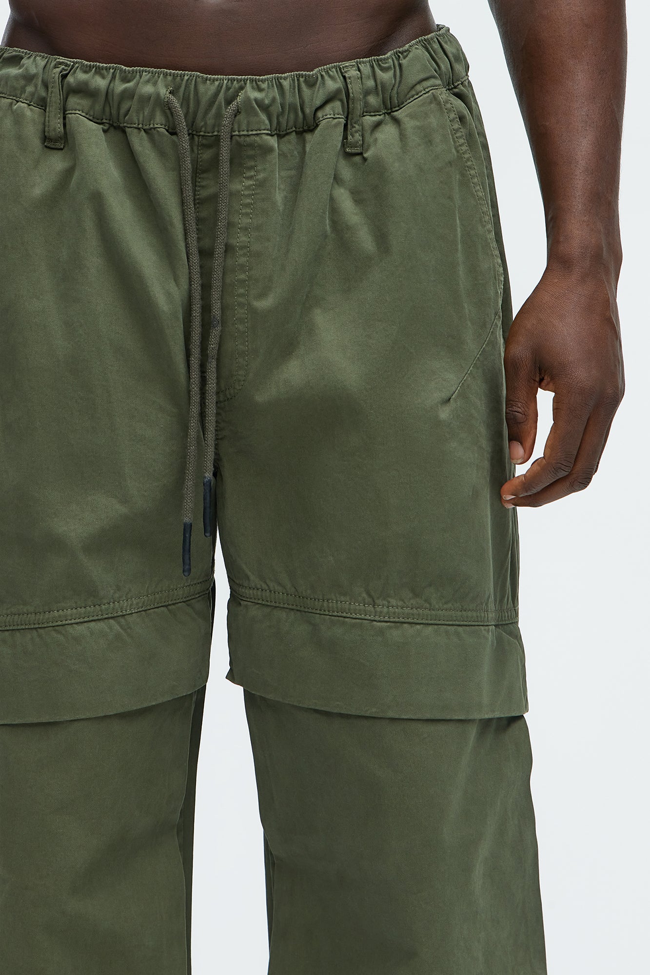 Rylan Wide Leg Cargo Pants - Olive - Image 4
