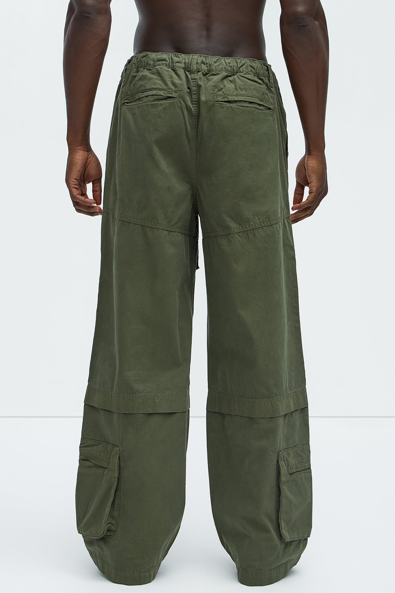 Rylan Wide Leg Cargo Pants - Olive - Image 5