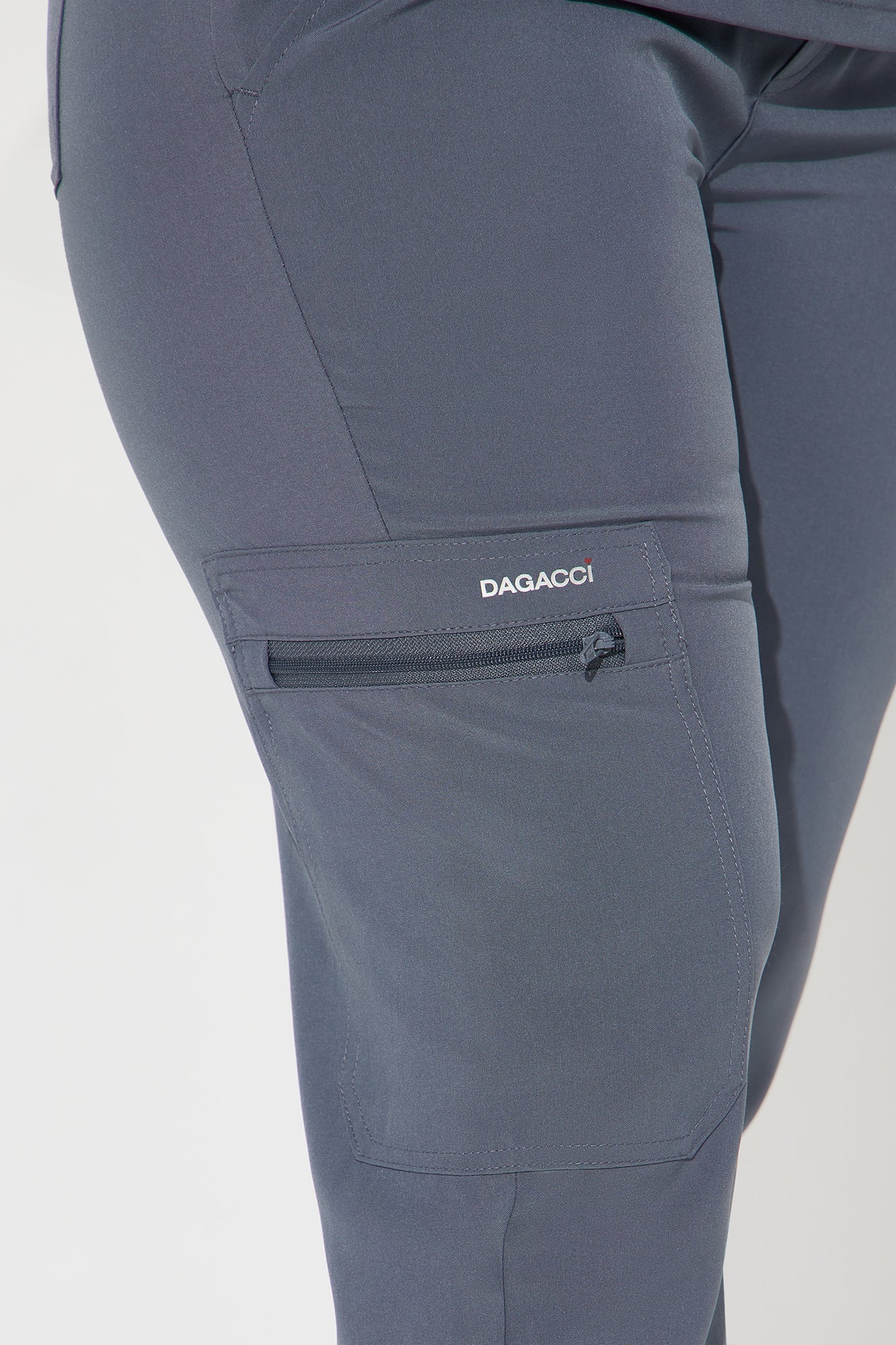 Feel Better 4 Way Stretch Uniform Scrub Set - Charcoal - Image 3
