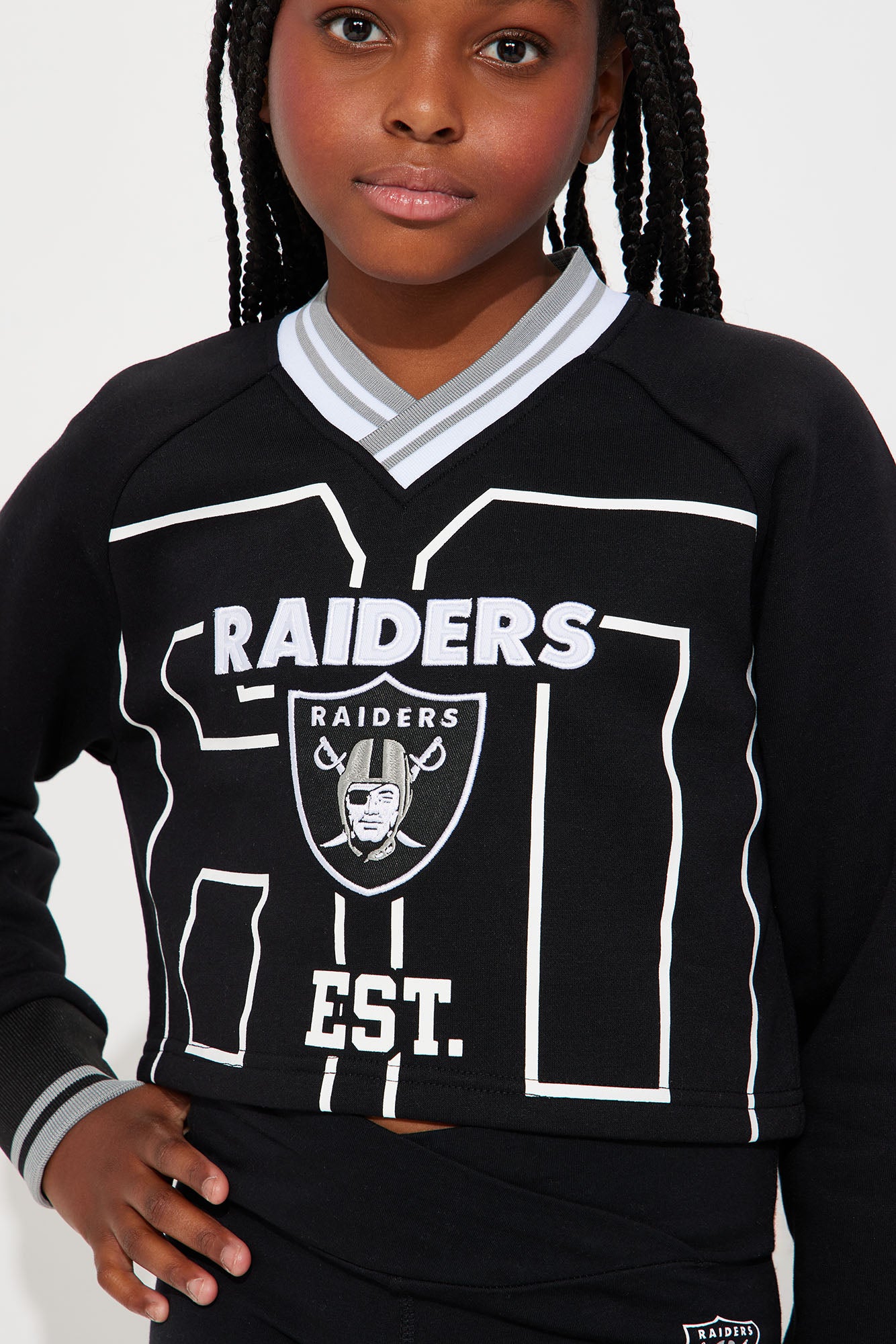 Mini Here To Dominate Raiders Sweatshirt - Black - Image 4