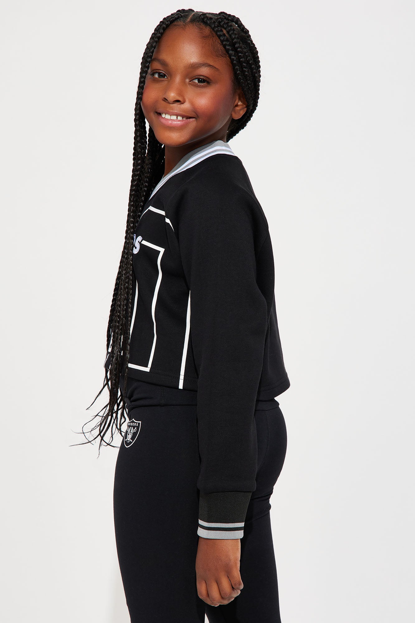 Mini Here To Dominate Raiders Sweatshirt - Black - Image 3