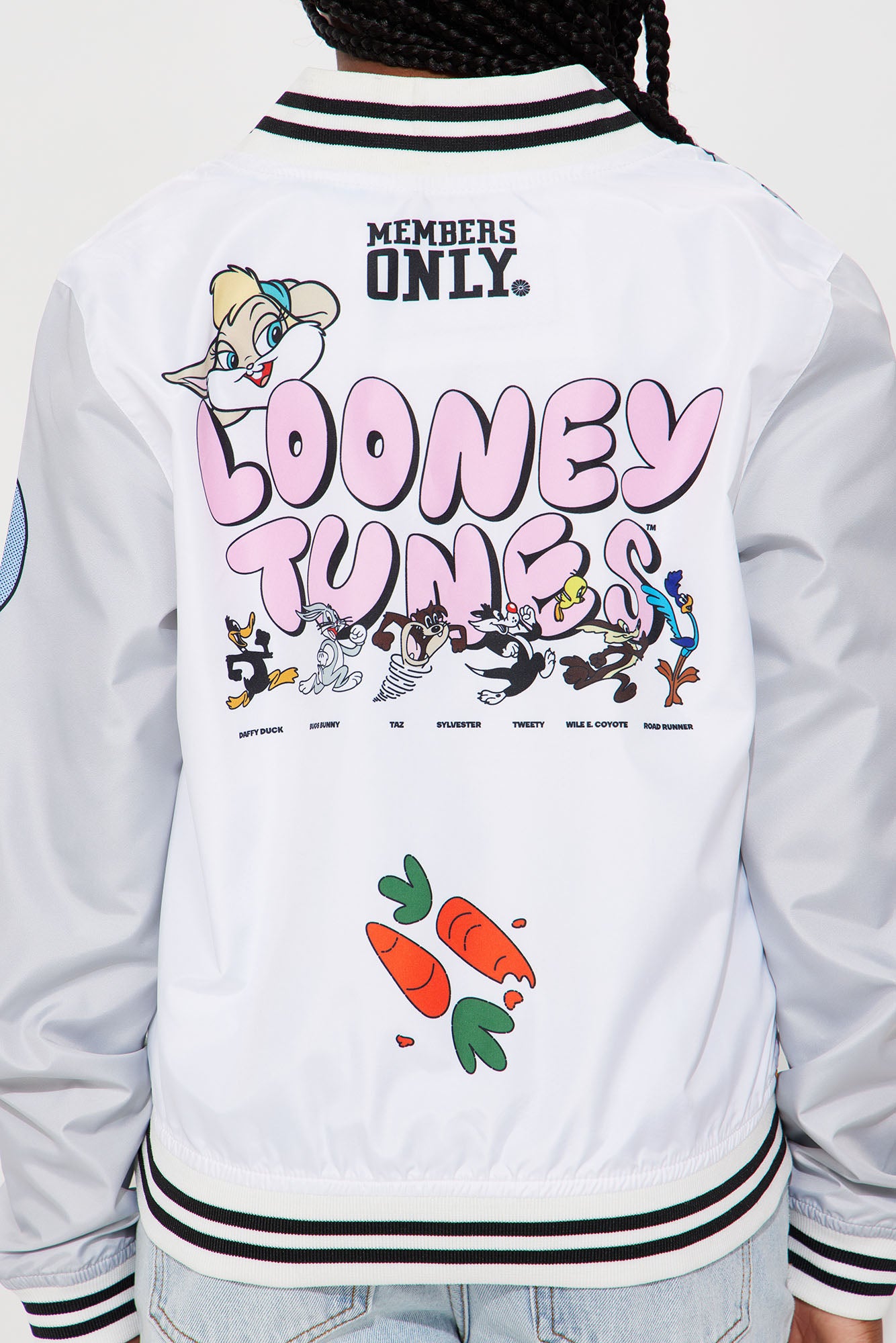 Mini Looney Tunes Varsity Windbreaker - White - Image 7
