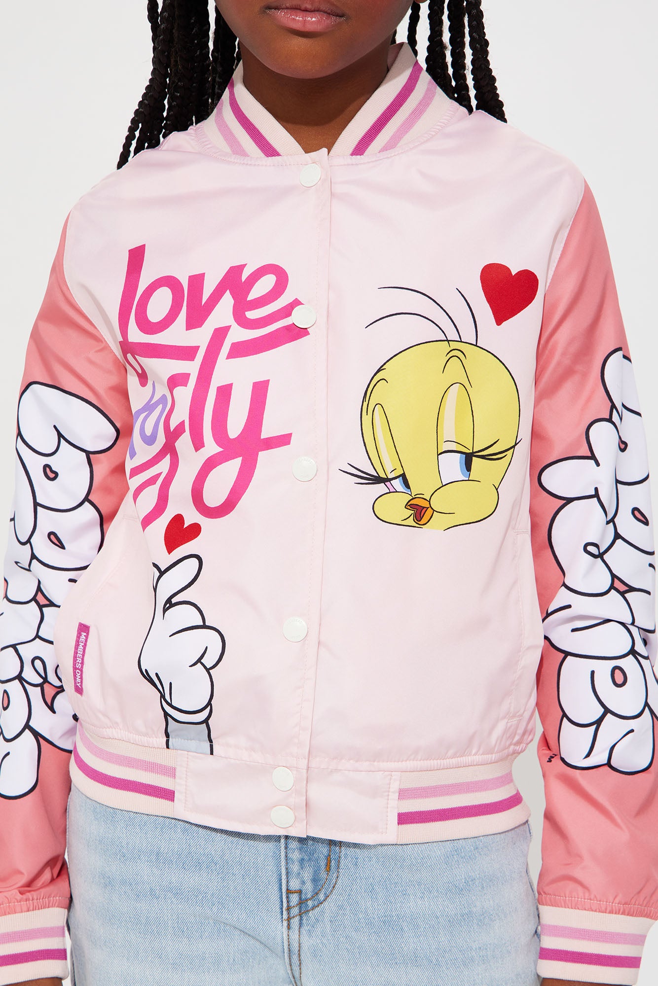 Mini Love To Fly Varsity Windbreaker - Pink - Image 4
