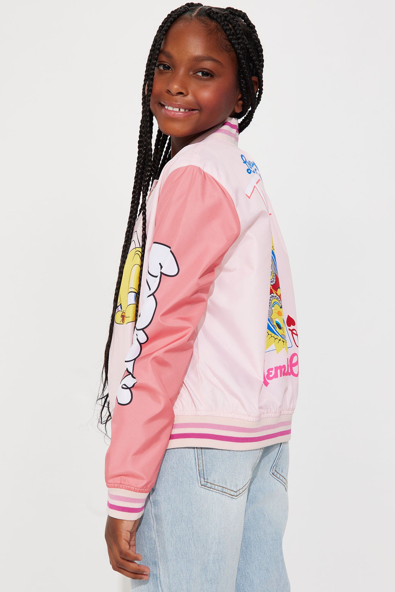 Mini Love To Fly Varsity Windbreaker - Pink - Image 5