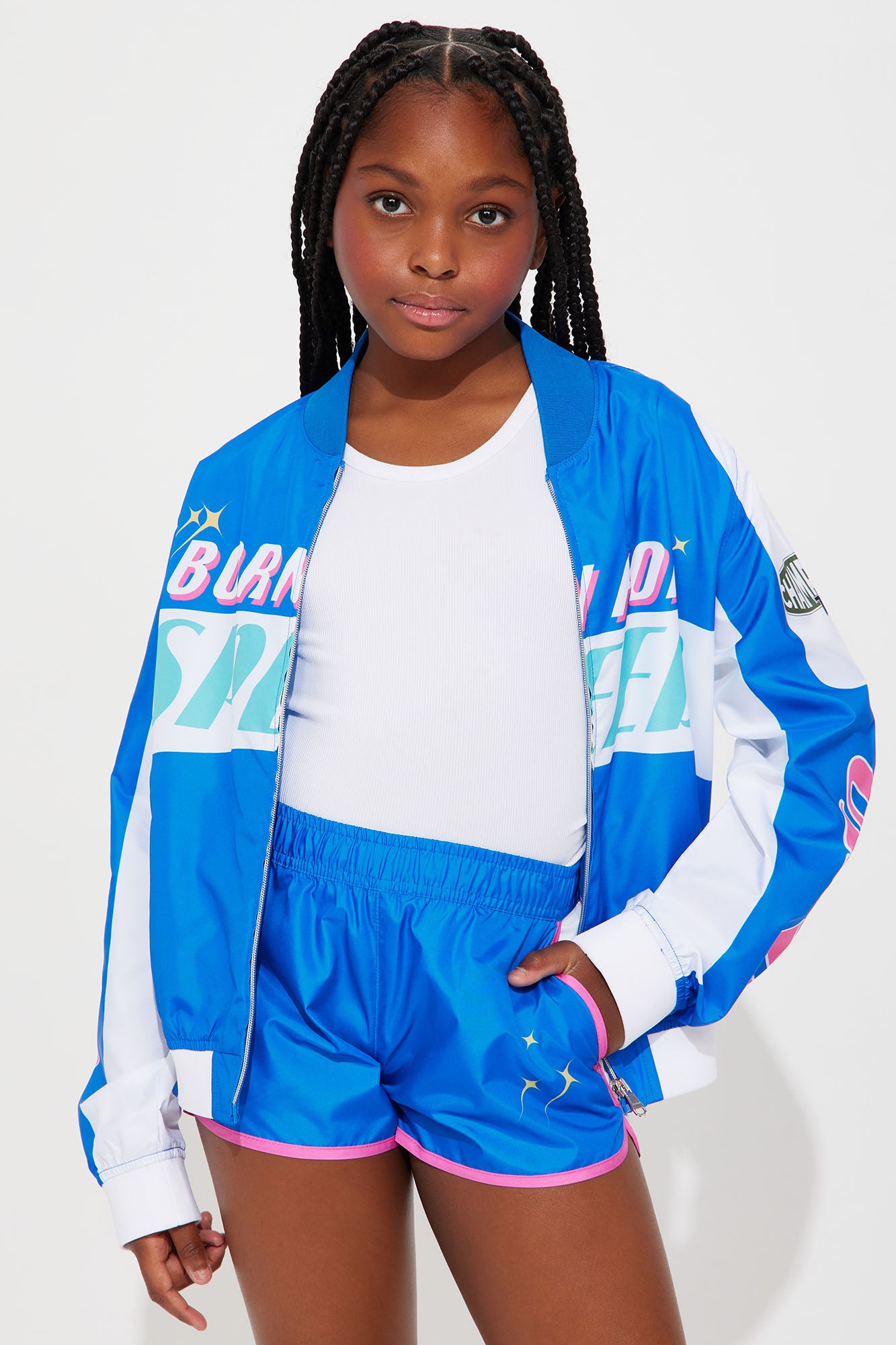 Mini Born For Speed Windbreaker Set - Royal - Image 3