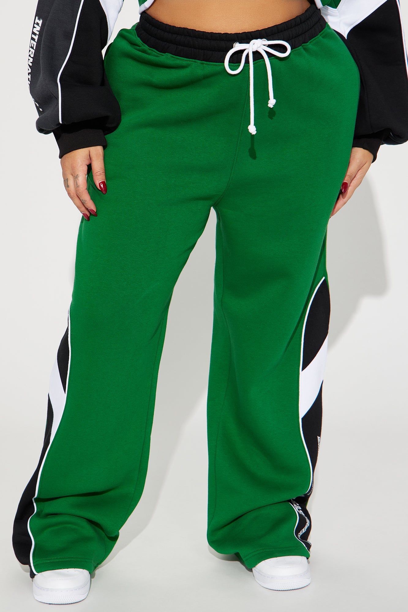 Competitive Edge Wide Leg Pant - Green/combo - Image 5
