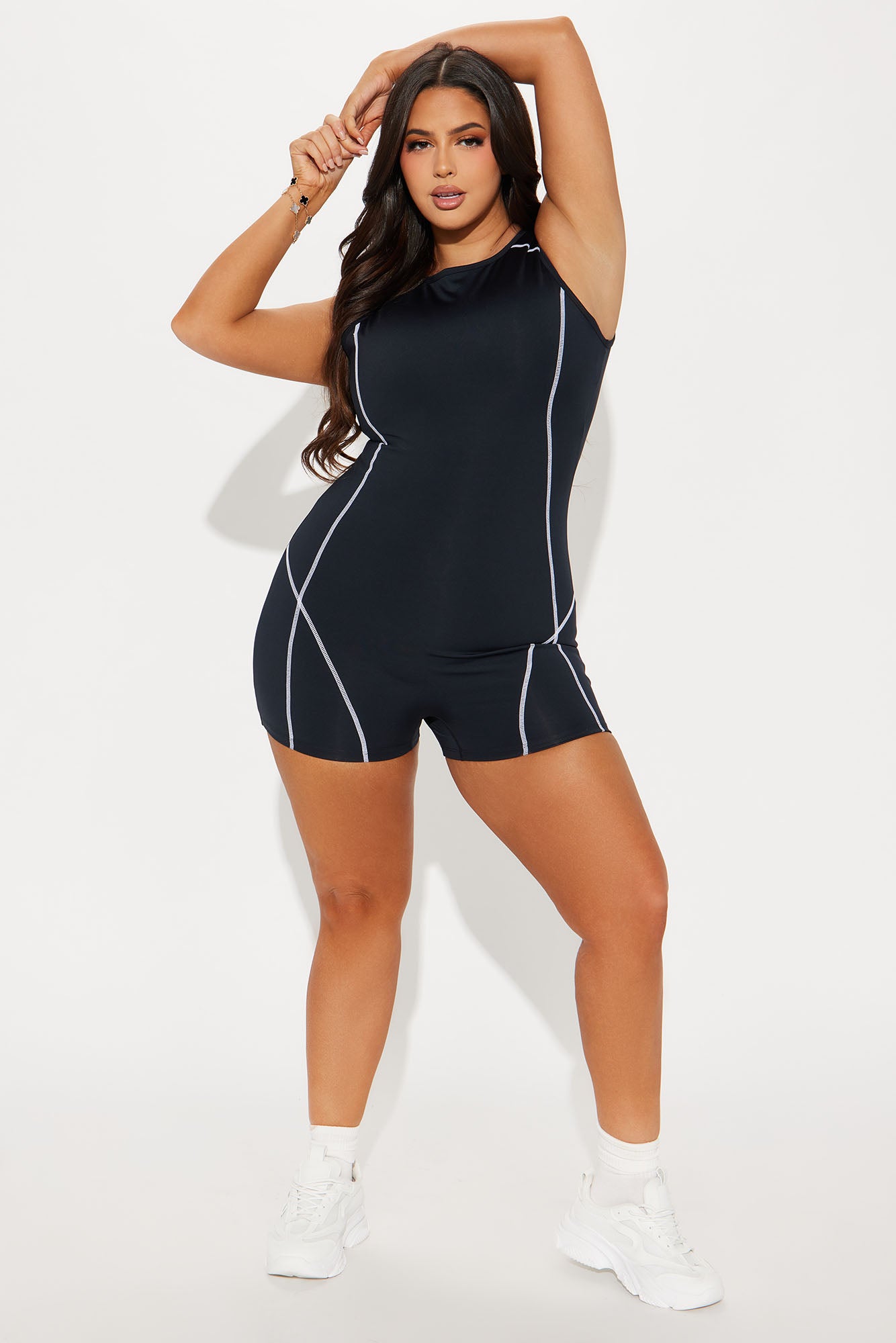 Pedal Princess Elevate Active Romper - Black - Image 4