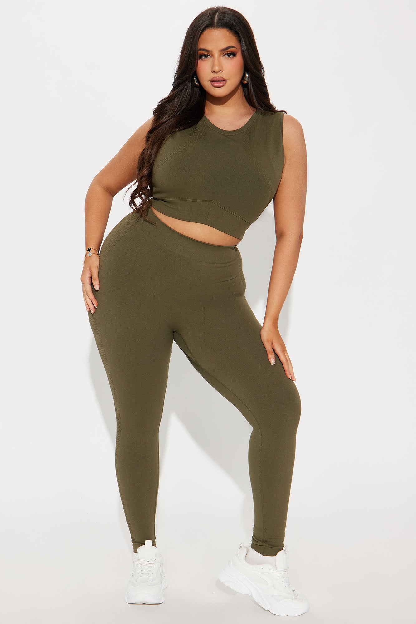 Cool Breeze Active Sports Bra - Olive - Image 5