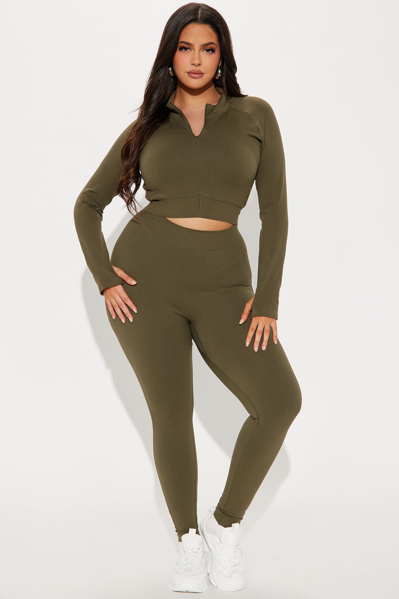 Cool Breeze Active Top - Olive - Image 5
