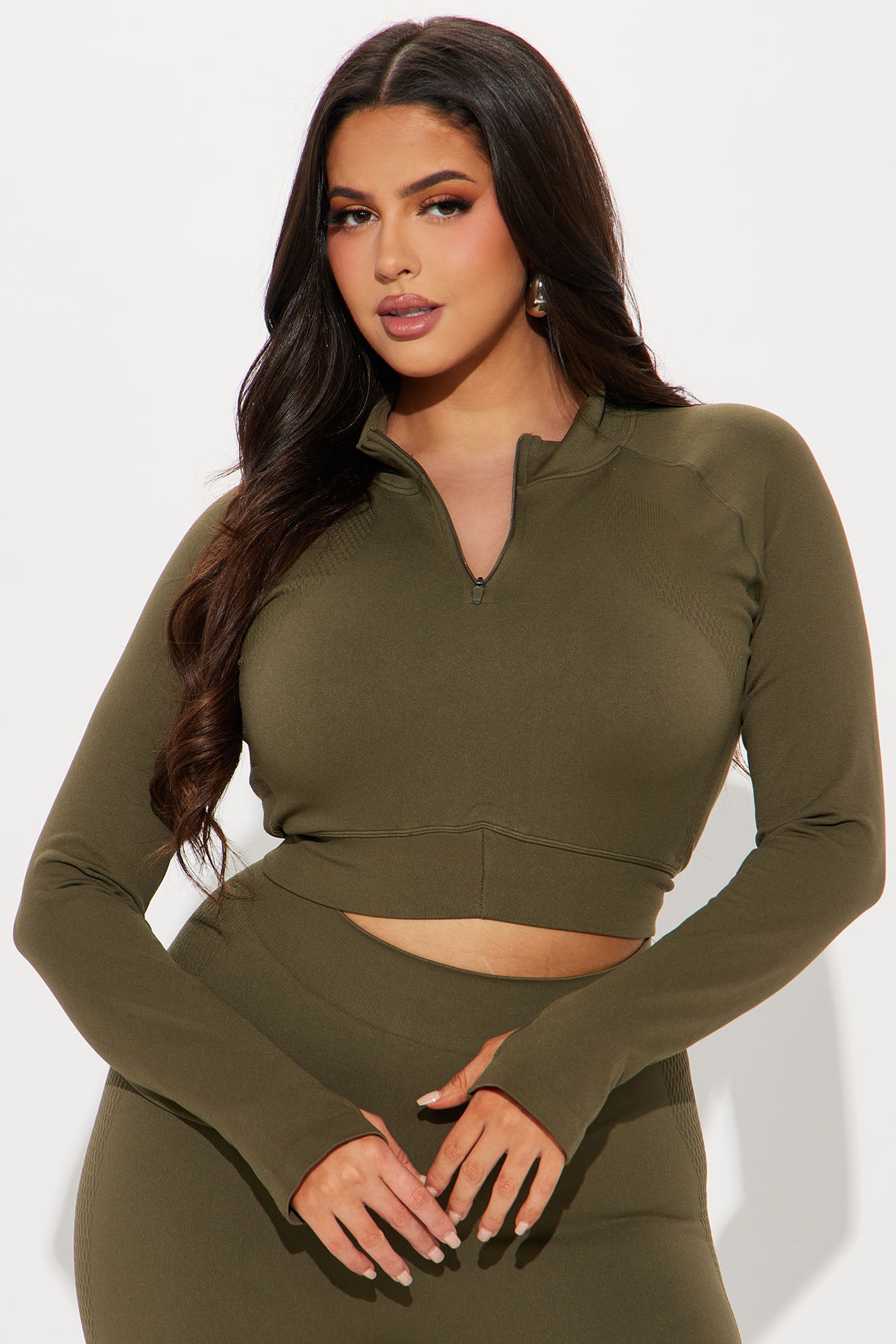 Cool Breeze Active Top - Olive - Image 4
