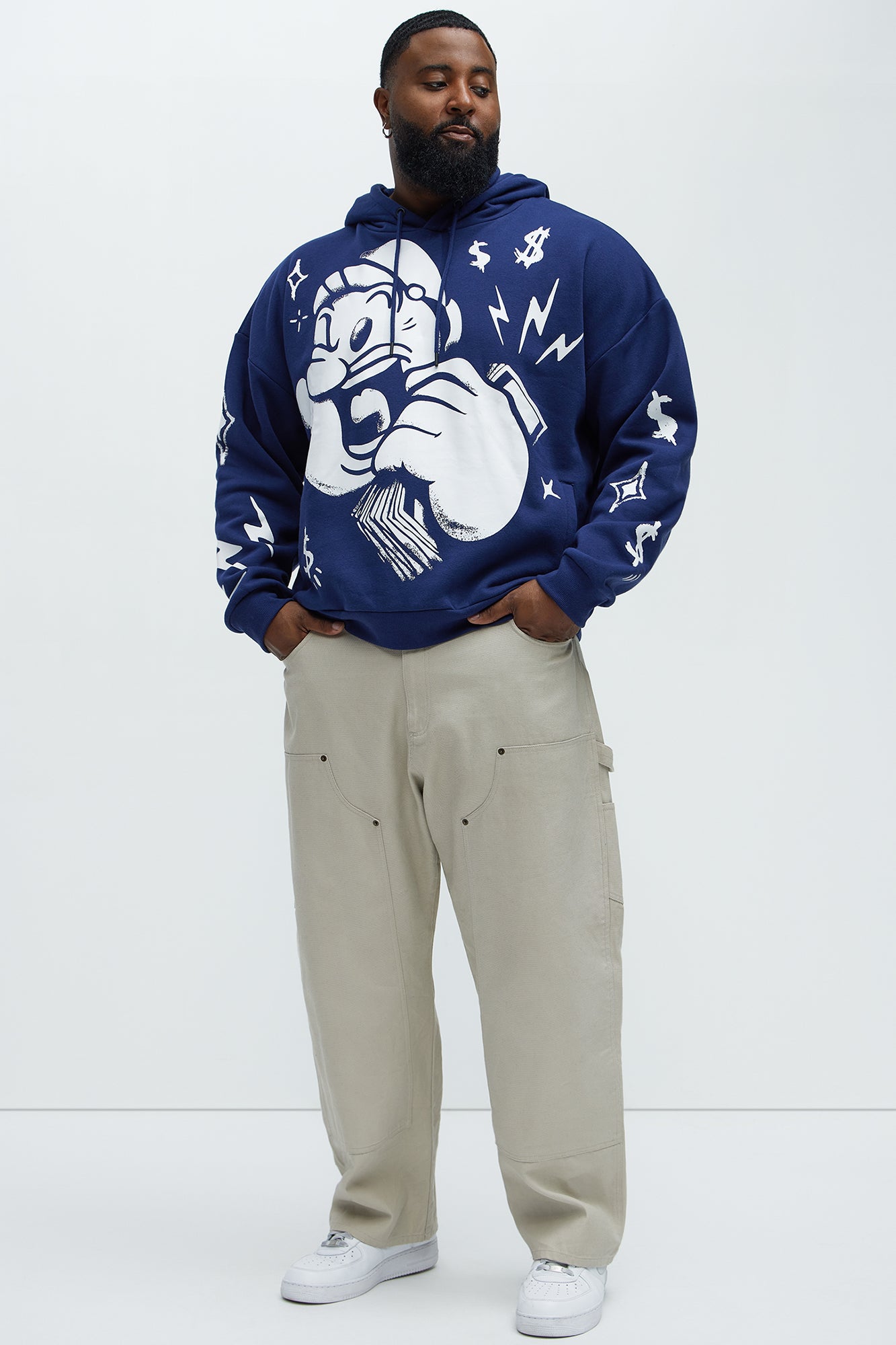 Popeye Money Calling Hoodie - Navy - Image 6