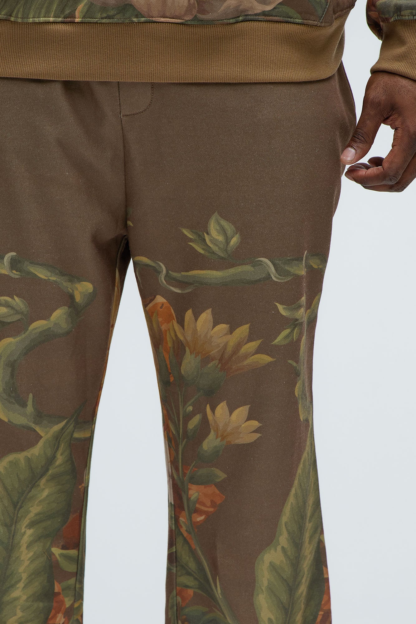 Botanic Sweatpants - Brown - Image 9